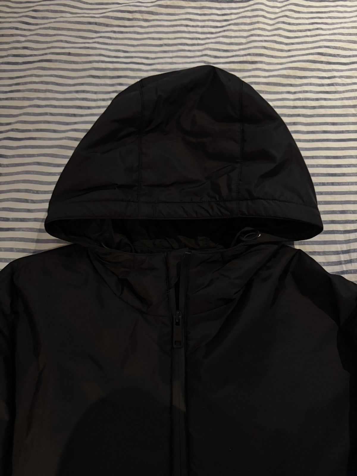 Prada Prada Milano Laminated Nylon Padded Jacket Blk Size 56 L/XL Size US XL / EU 56 / 4 - 4 Thumbnail