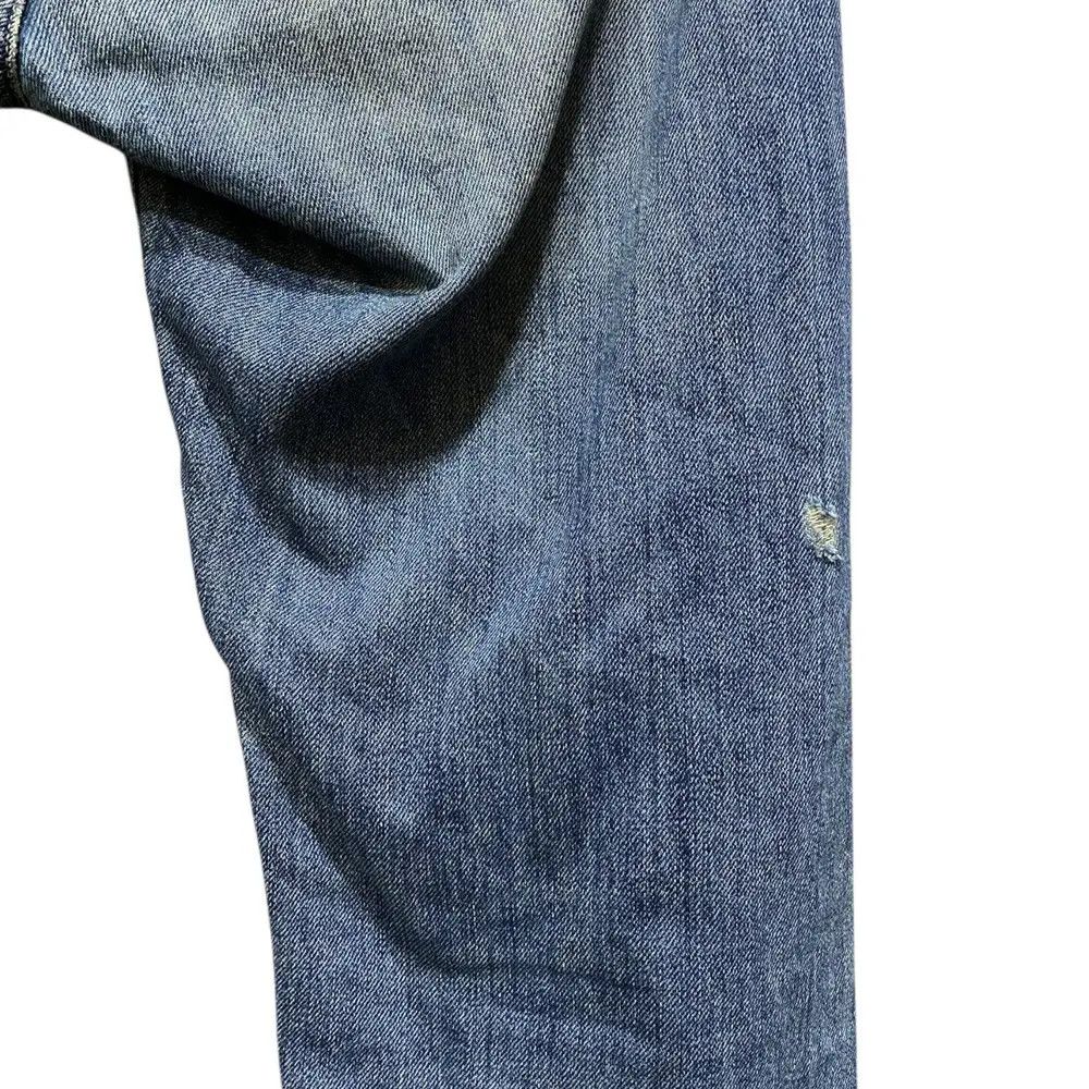 HYDROGEN Hydrogen Luxury Sportwear Jeans Distressed Bones Design Size US 31 - 12 Thumbnail