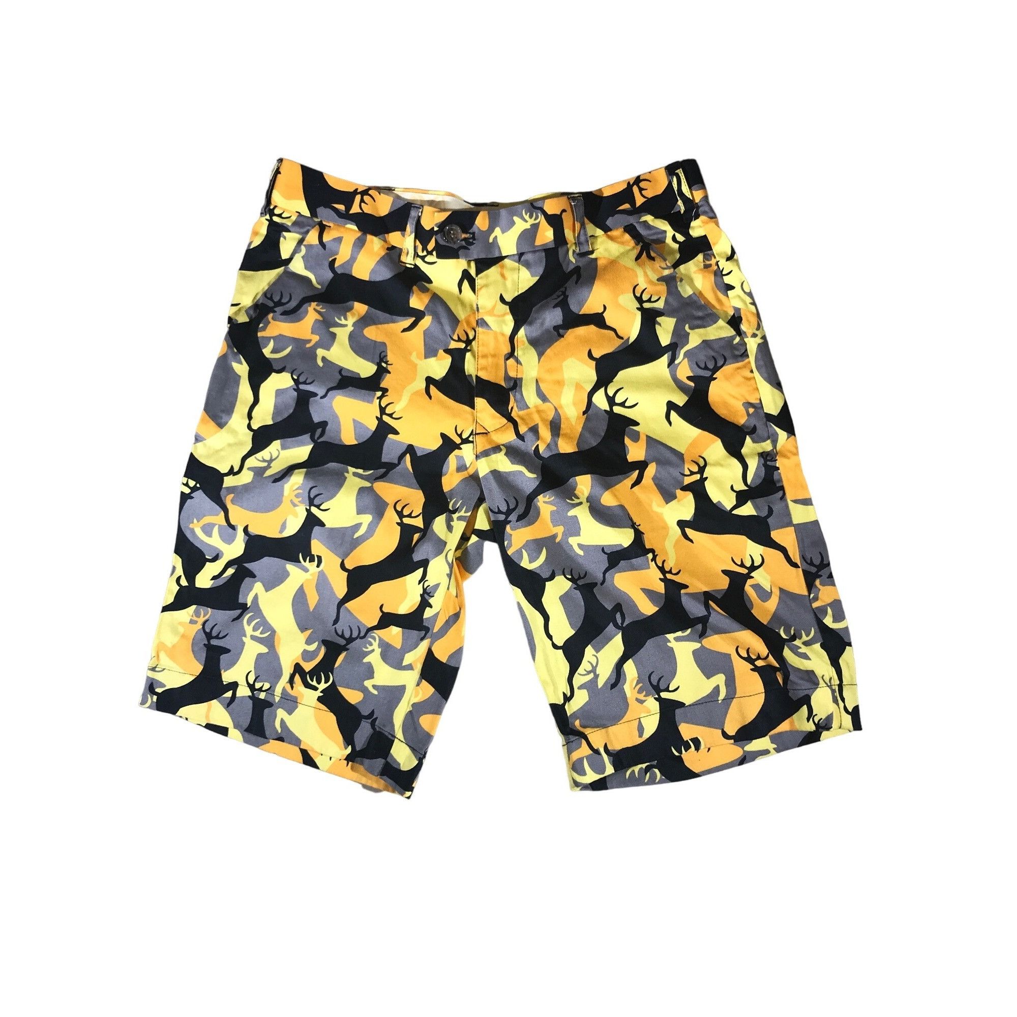 Other Loudmouth Men's Yellow Multi-colored Camo Deer Golf Shorts Size US 32 / EU 48 - 1 Thumbnail