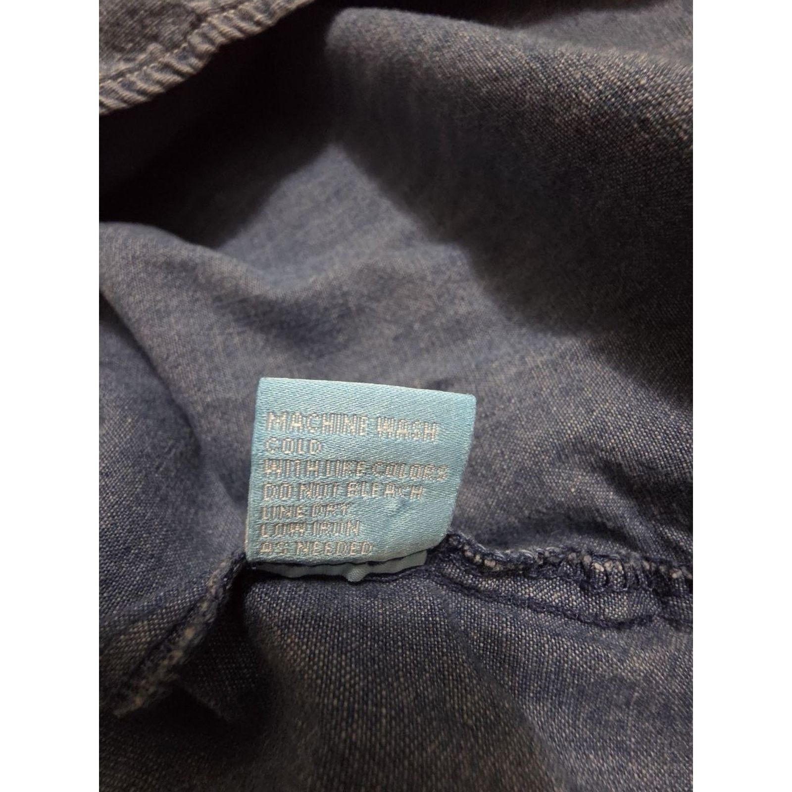 J.McLaughlin J. McLaughlin s Sz S Denim Cotton 1/4 Sleeve Blue A001061 Size S / US 4 / IT 40 - 8 Thumbnail
