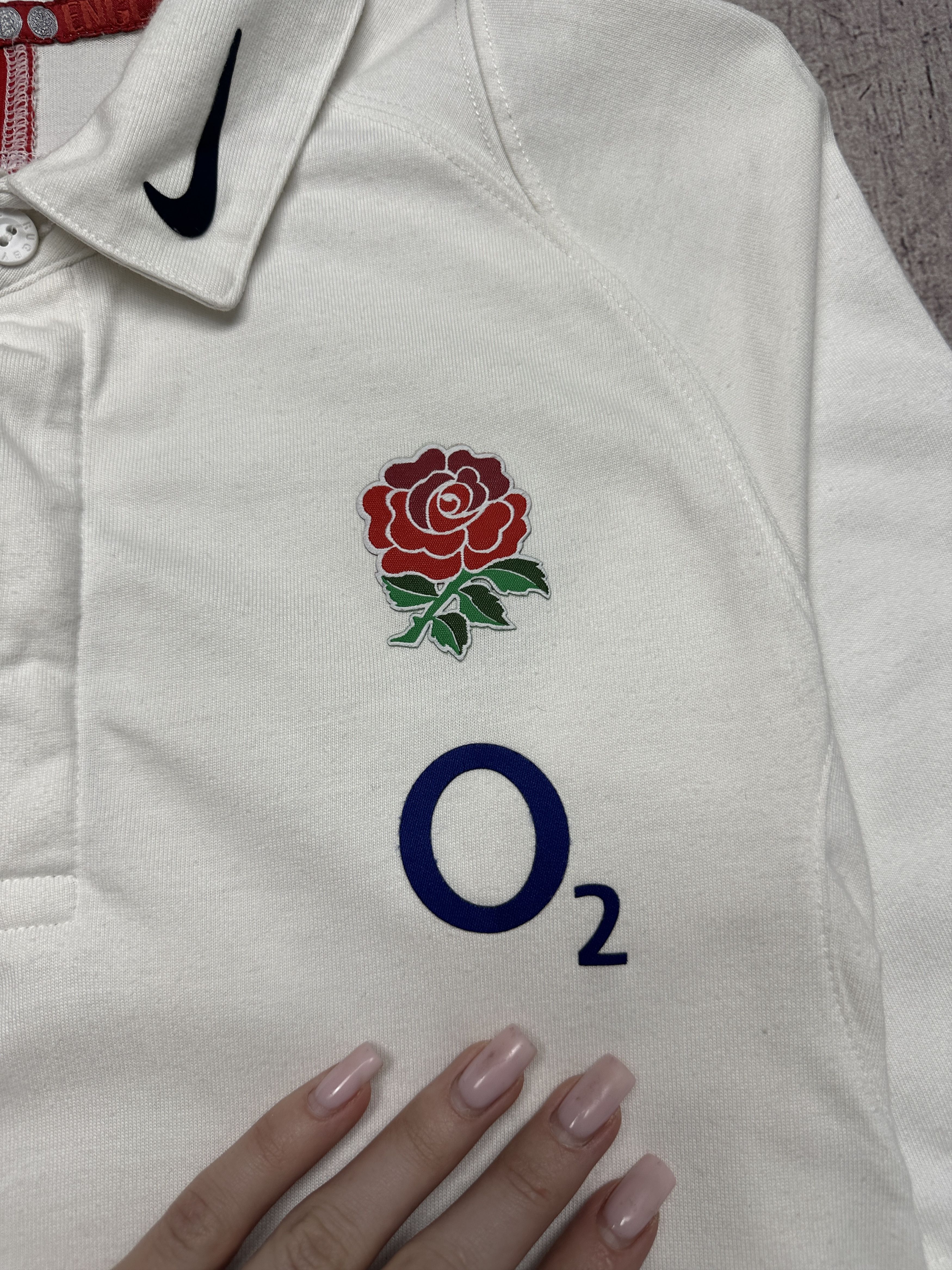 Nike Nike O2 Mens England Rugby Polo Shirt Size US M / EU 48-50 / 2 - 3 Thumbnail