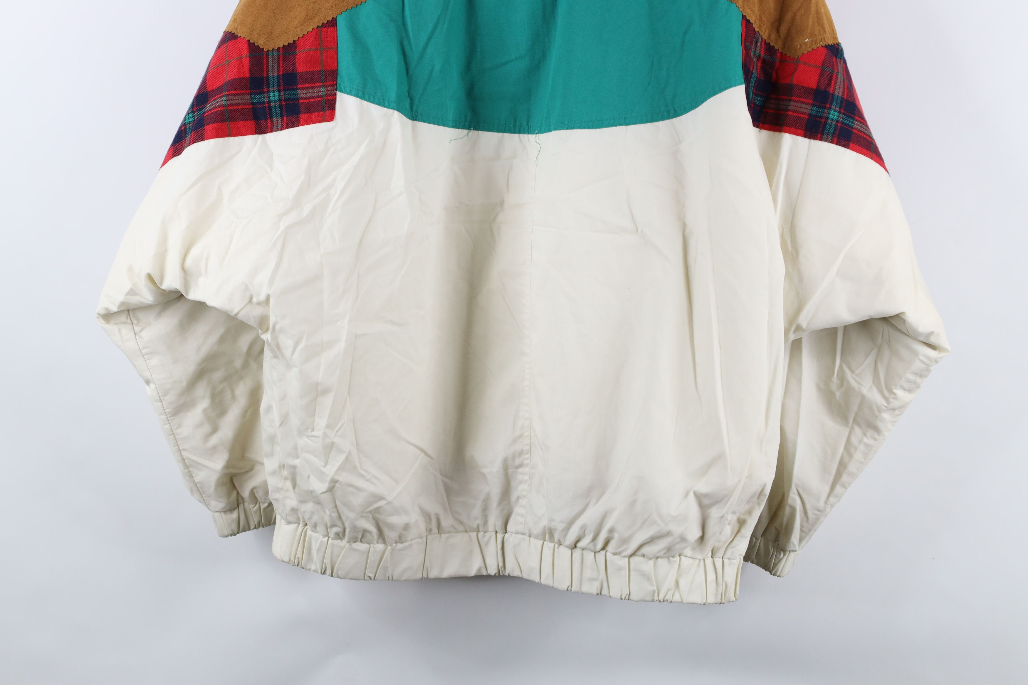 Vintage Vintage 90s Streetwear Trim Patchwork Lined Bomber Jacket Size US M / EU 48-50 / 2 - 14 Thumbnail