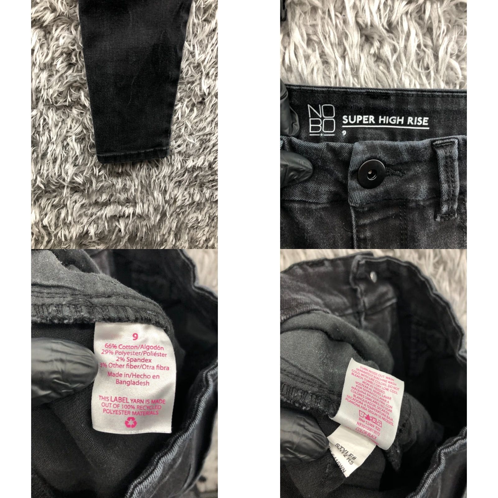 Vintage No Boundaries Jeans Skinny Jeans Size 9 Juniors Dark Wash Black Rise High 27in 5-Pocket Denim Cotton Modern Size 30" / US 8 / IT 44 - 8 Thumbnail