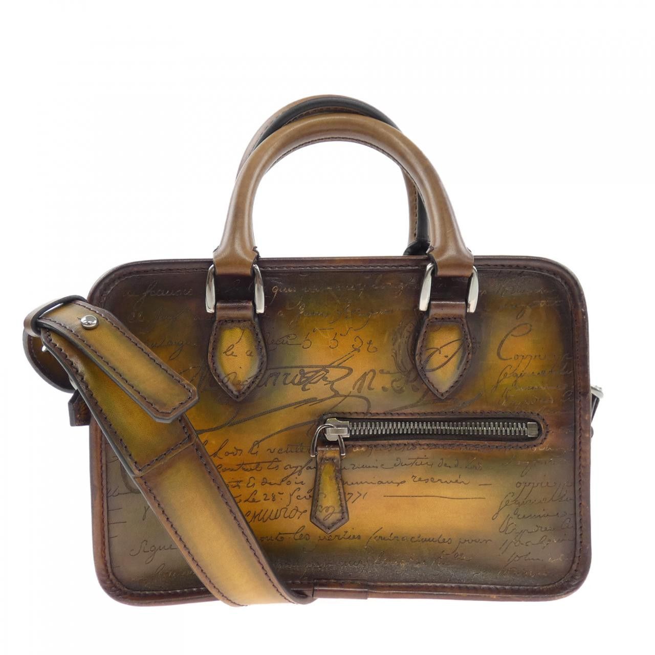 Berluti Berluti Berluti ANJOUR GULLIVER Scritto Leather Bag Leather Business Bag DUTY FREE for USA Size ONE SIZE - 1 Thumbnail