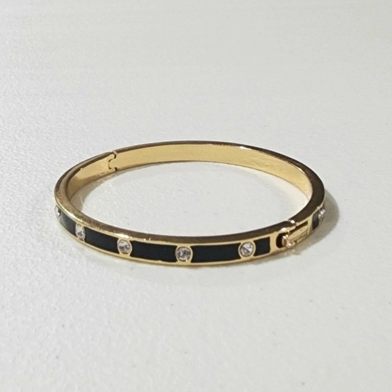 Kate Spade Kate Spade NY Set In Stone Crystal Enamel Bangle Bracelet Size ONE SIZE - 3 Thumbnail