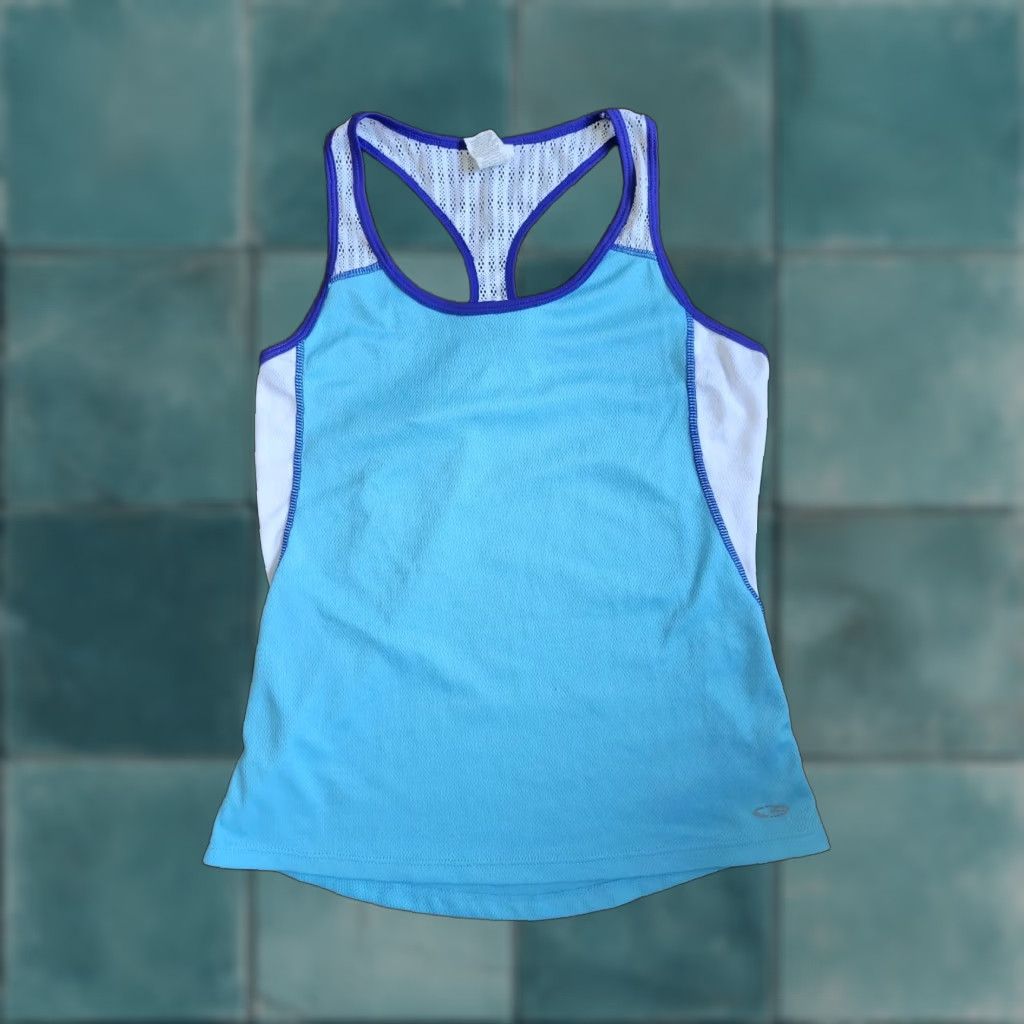 Champion Champion Women's Tank Top Racerback XS Blue Athletic Sleeveless Pullover Breathable Lightweight Gym Activewear Size XS / US 0-2 / IT 36-38 - 1 Thumbnail