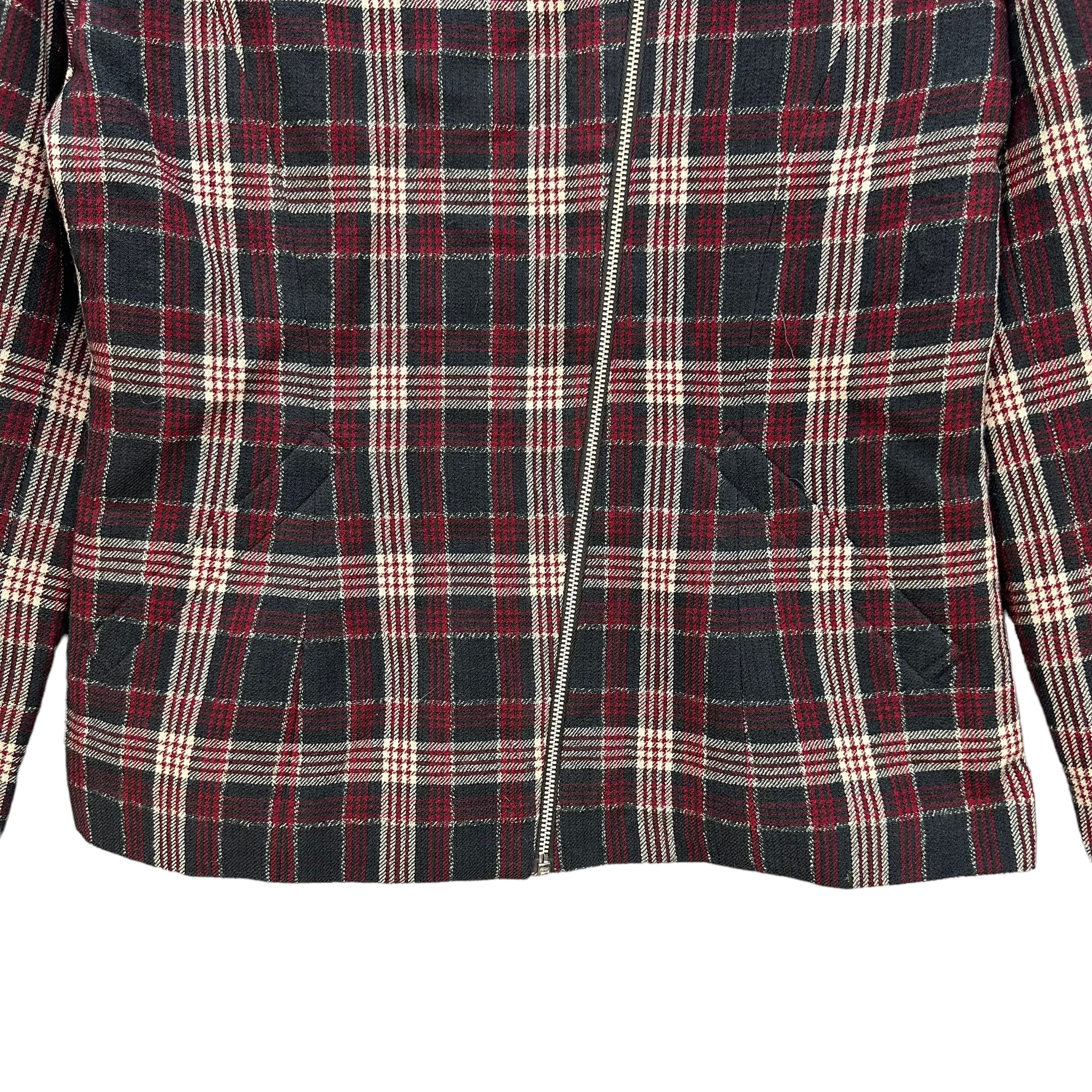 Cacharel CACHAREL TARTAN ASYMMETRICAL JACKET #7837-181 Size S / US 4 / IT 40 - 3 Thumbnail