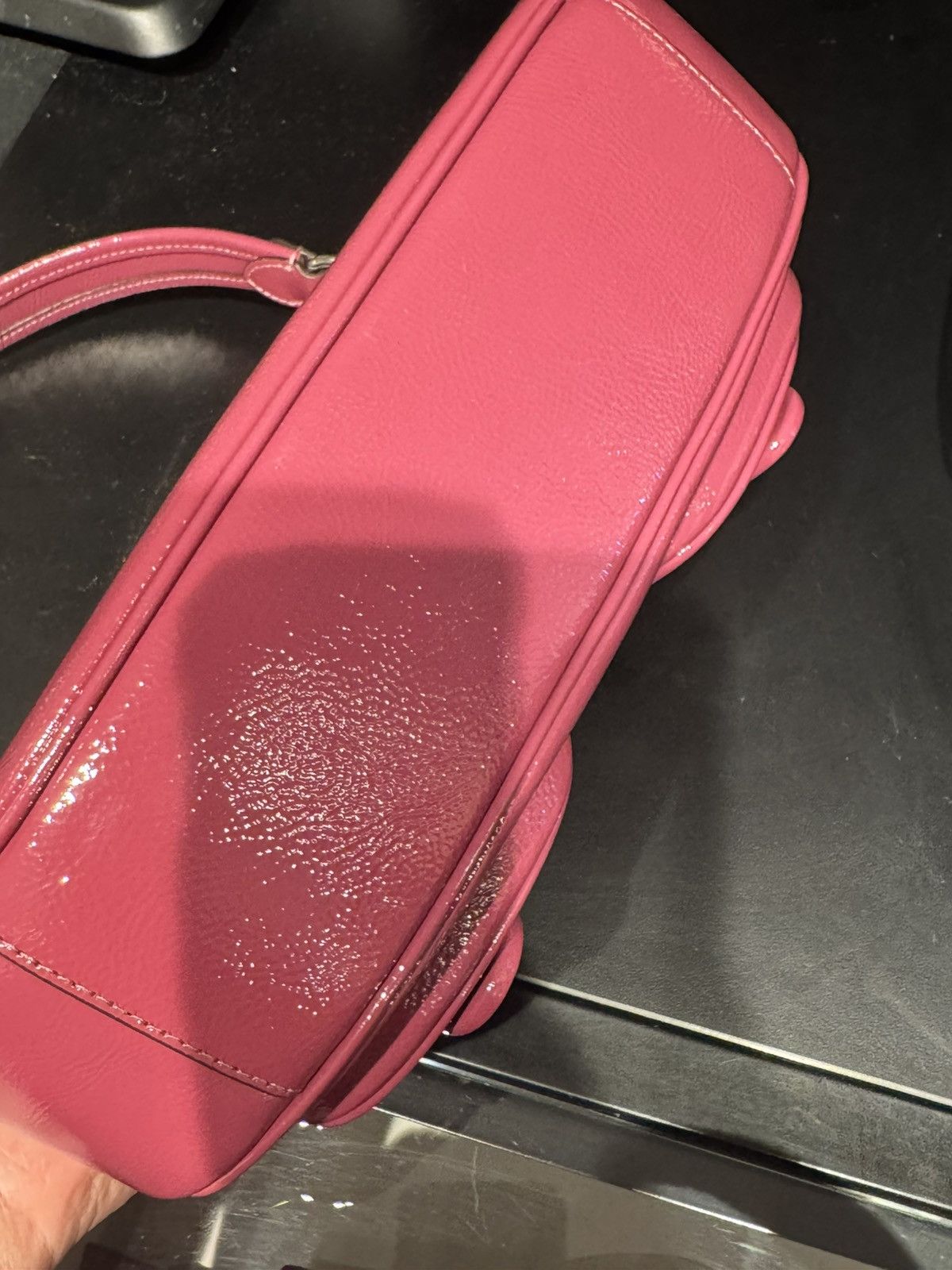 Coach NWT Coach Ashton Baguette Bag CV943-novelty leather/Pink Size ONE SIZE - 9 Thumbnail