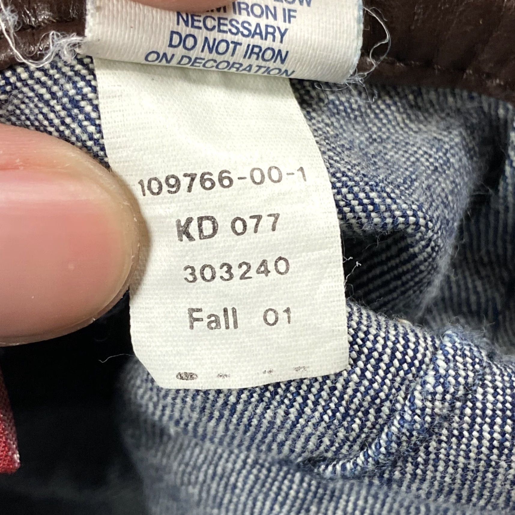 Old Navy VINTAGE Old Navy Denim Mini Skirt Grunge Leather Trim Women's 4 Blue 90s Decade N/A Size 27" / US 4 / IT 40 - 4 Thumbnail