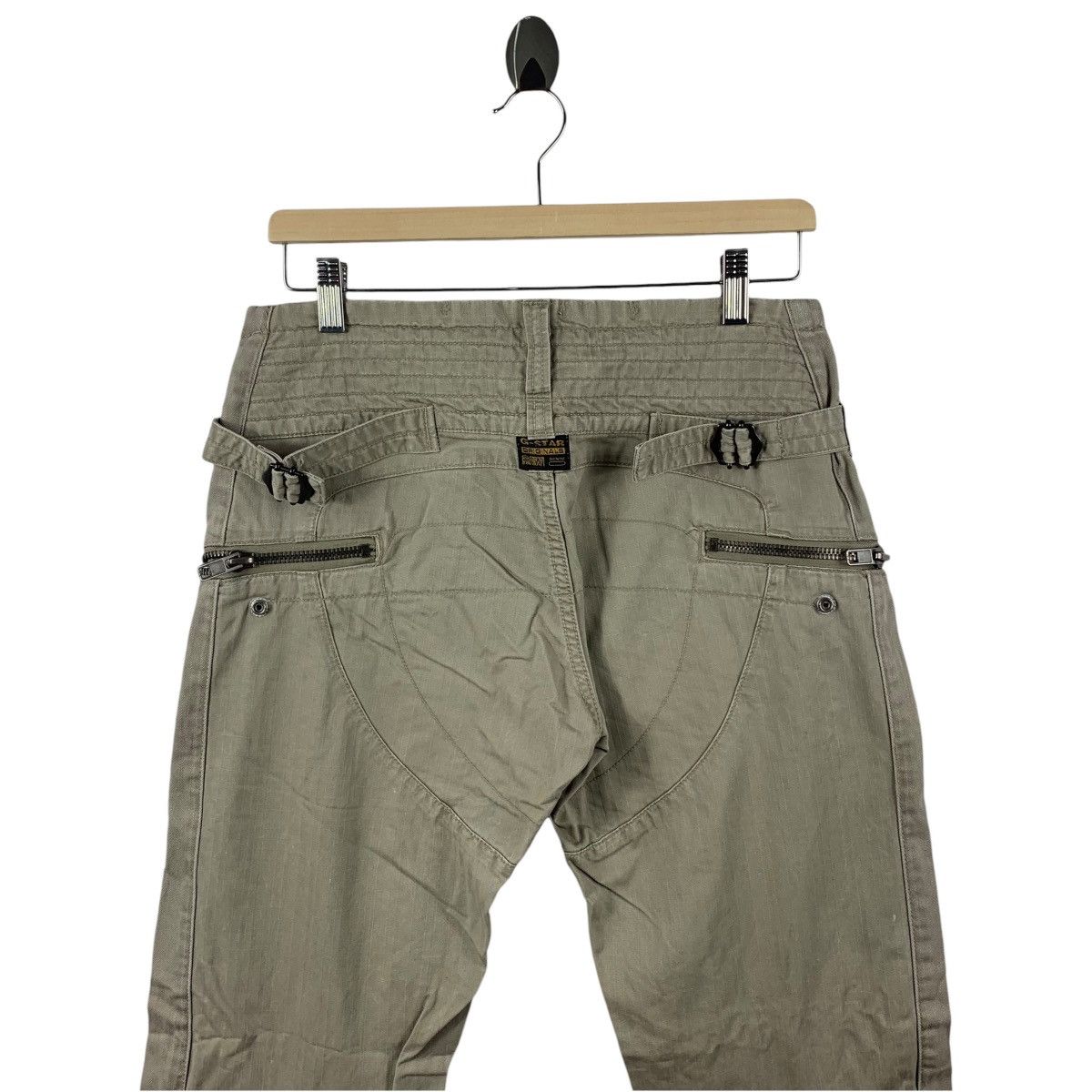 G-Star G-STAR Raw zipped khaki jeans pants Size US 31 - 12 Thumbnail