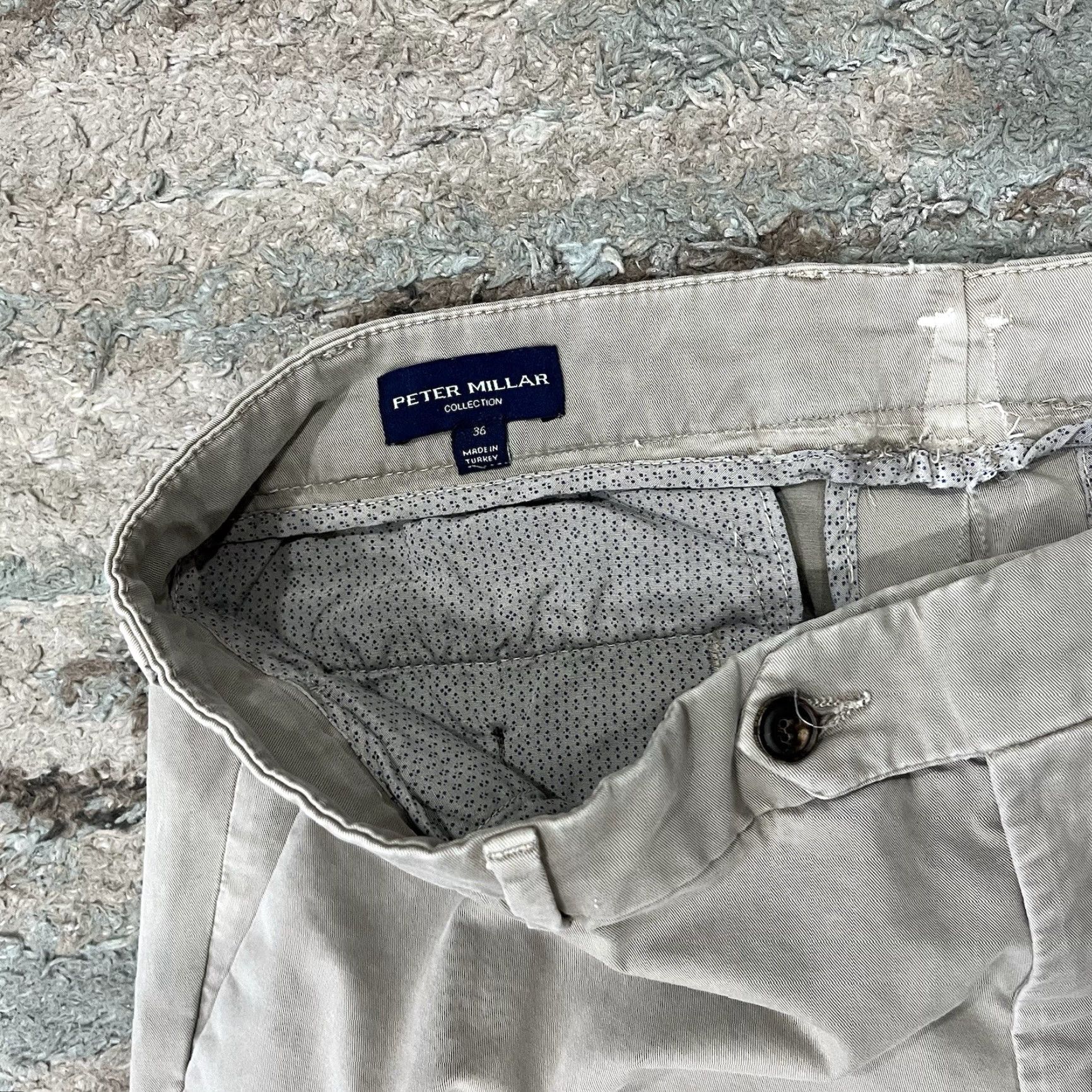 Peter Millar Peter Millar Chino Pants Men 36 x 22 5-Pocket Gray Stretch Mois ture Wicking Breathable Classic Tapered Size US 36 / EU 52 - 3 Thumbnail