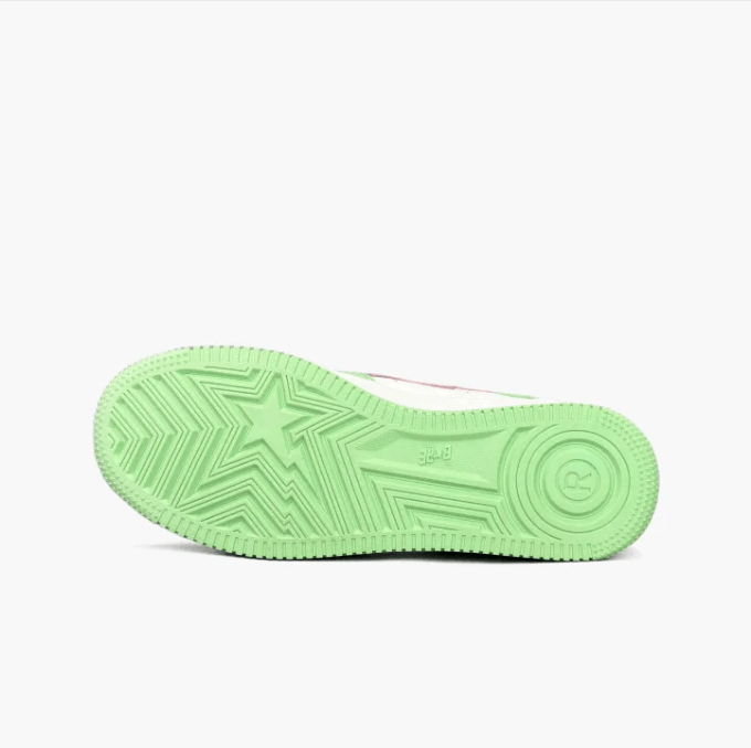 Bape ABATHINGAPE low-top sneaker men's green and pink Size US 8 / EU 41 - 4 Thumbnail