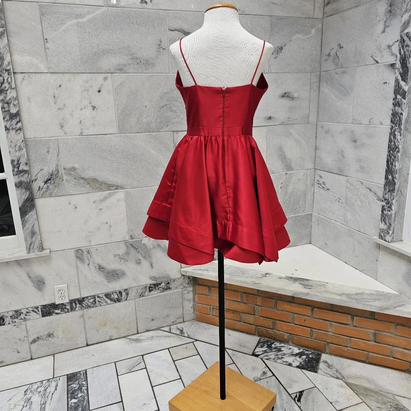 Designer Blondie Nites Women's Red Formal Dress Size XL / US 12-14 / IT 48-50 - 4 Thumbnail