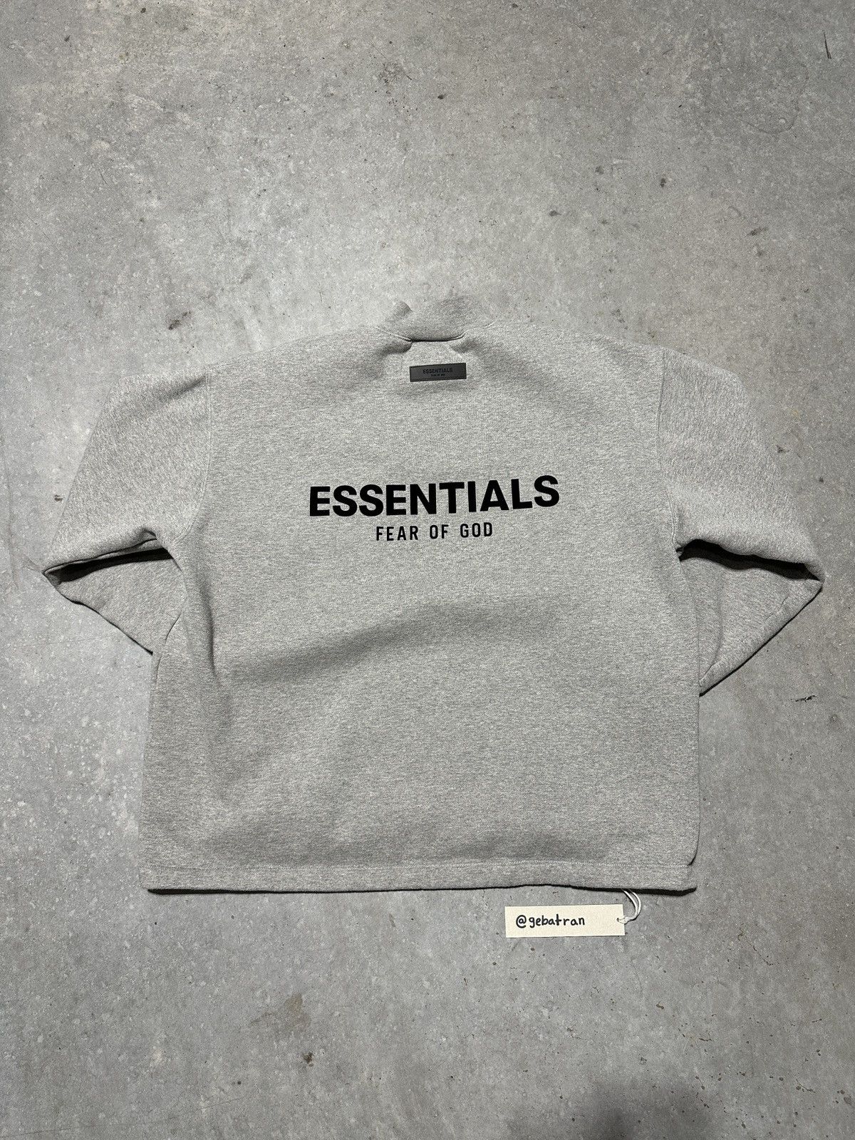 Fear of God Essentials Mock Neck Sweatshirt Gray X-Small