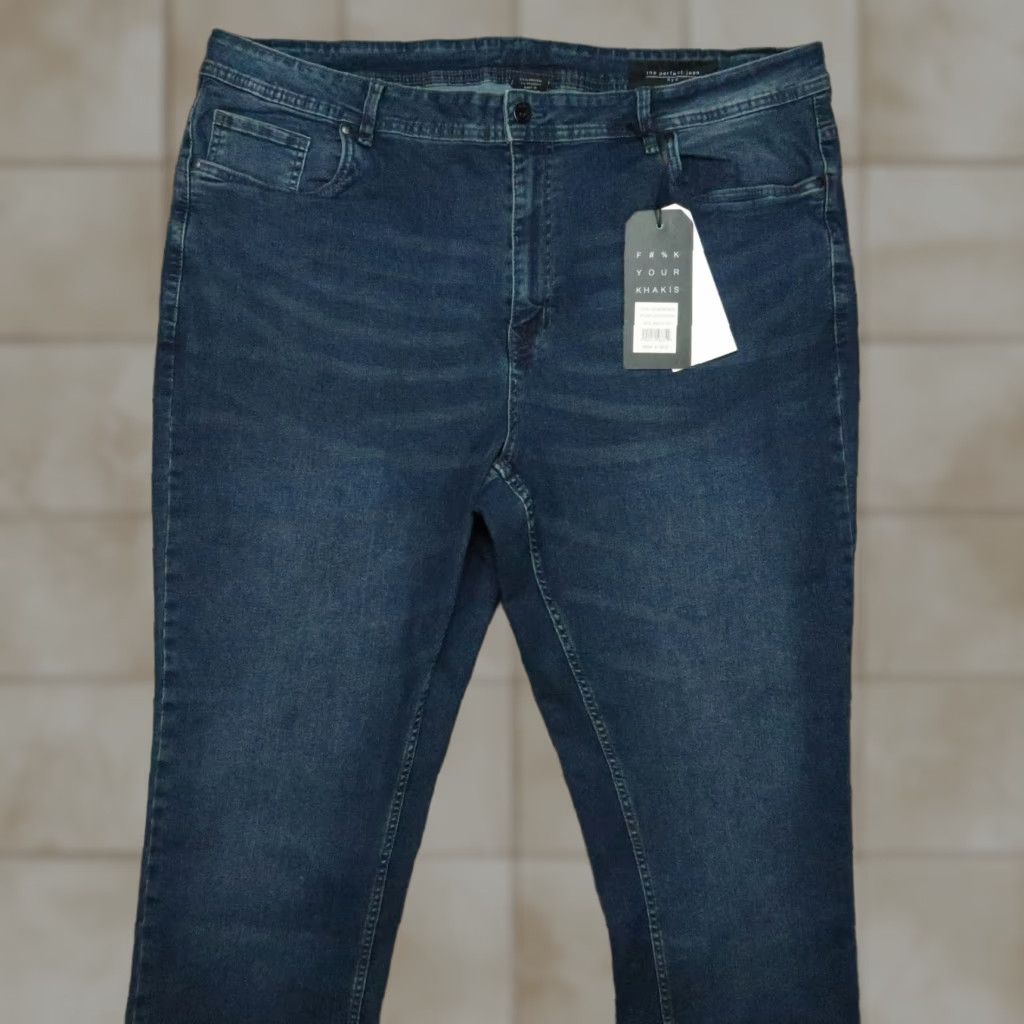 Vintage VINTAGE The Perfect Jean Mens Jeans 5-Pocket Athletic Straight 44x32 Blue NWT Size US 44 / EU 60 - 1 Thumbnail