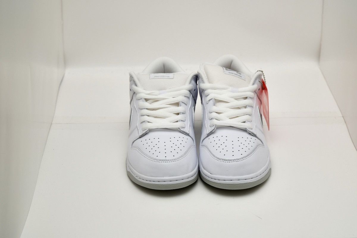 Nike × Supreme SUPREME 94 Nike SB Dunk Low OG QS FW25 White Silver Size US 9 / EU 42 - 2 Thumbnail