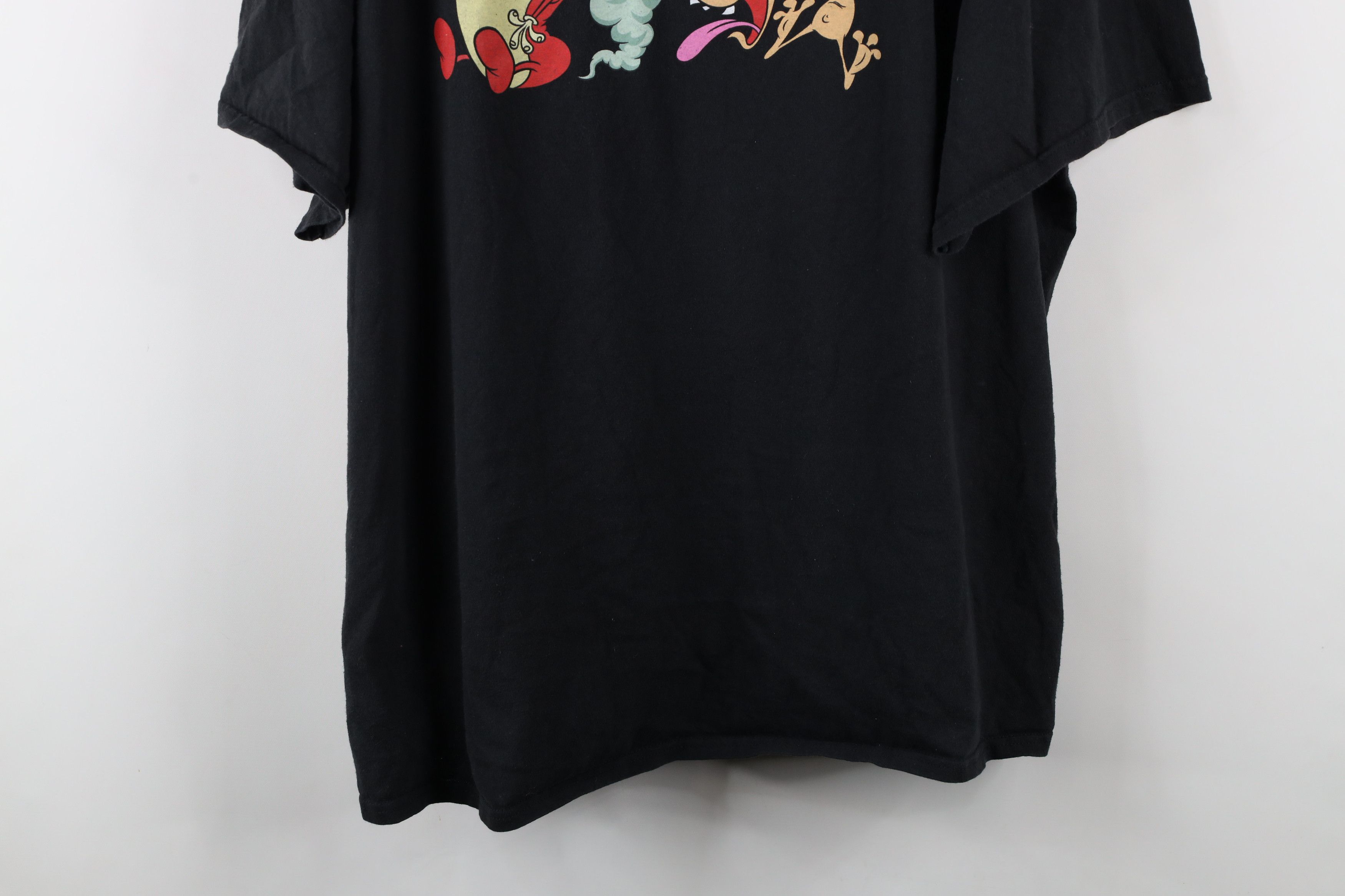Vintage Retro Y2K Nickelodeon Spell Ren and Stimpy Cartoon T-Shirt Size US XXL / EU 58 / 5 - 3 Thumbnail