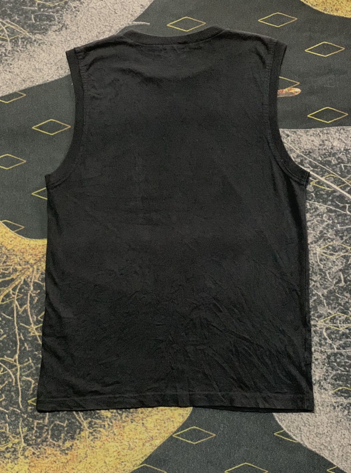 Vintage 💥Edge Rupert Patchwork Poem Sleeveless Punk Tank Tops Size US M / EU 48-50 / 2 - 8 Thumbnail