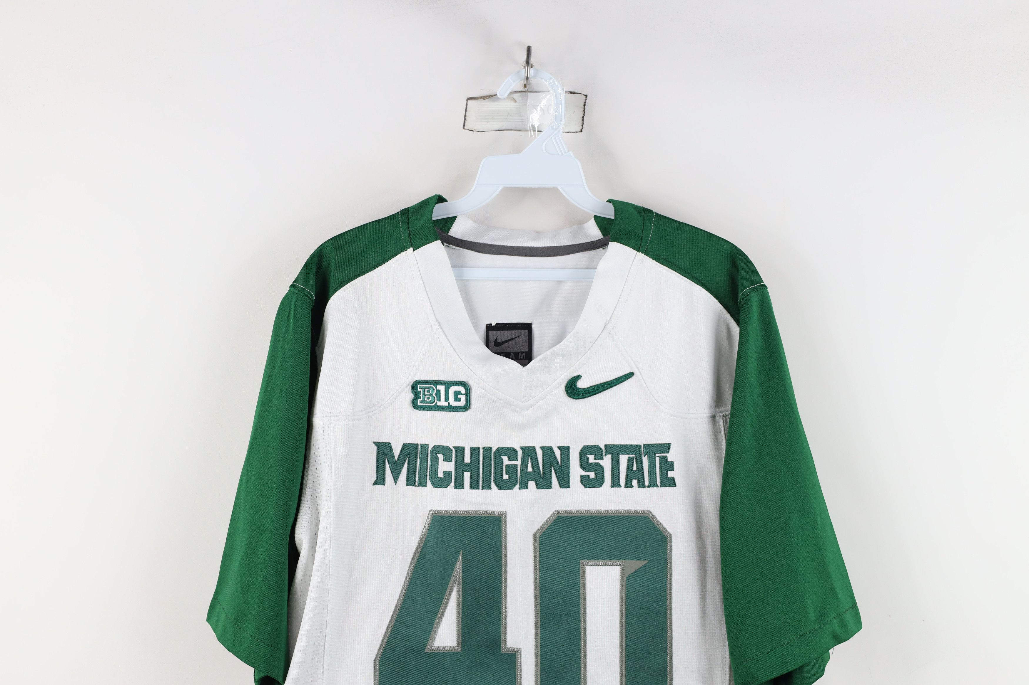 Nike × Vintage Nike Michigan State University Football Jersey #40 Size US M / EU 48-50 / 2 - 2 Thumbnail