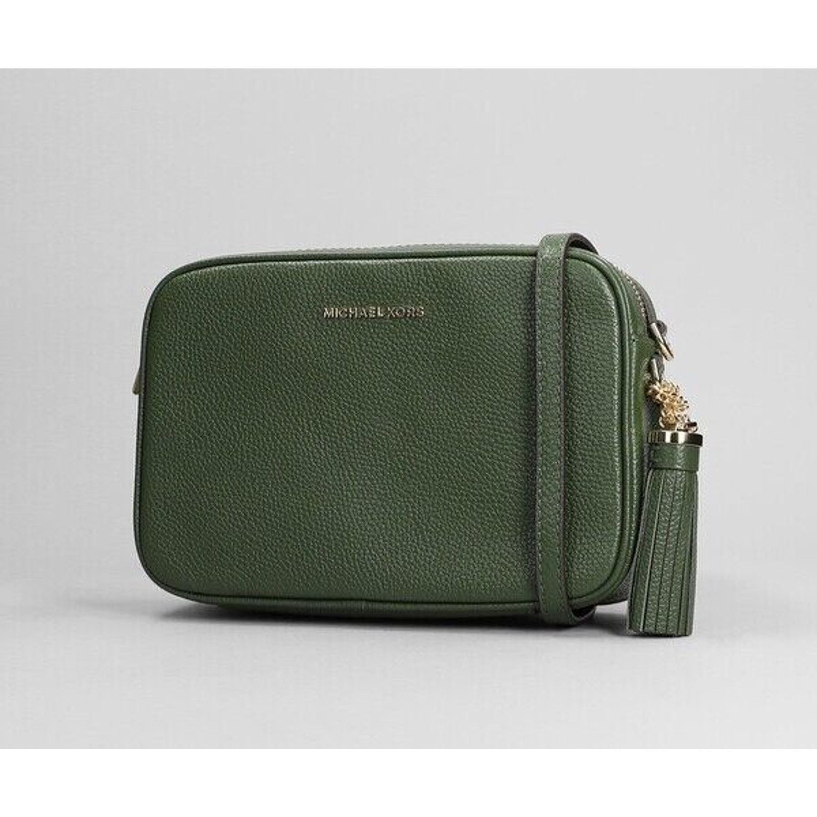 Michael Kors Michael Kors Ginny Leather Crossbody Bag Green EUC MSRP $248 Size ONE SIZE - 10 Thumbnail