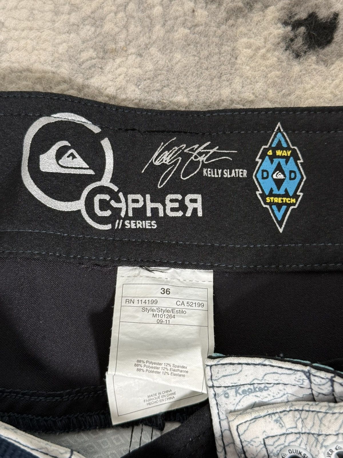Quiksilver Rare Y2K Quiksilver Kelly Slater World Map Board Shorts Size US 36 / EU 52 - 3 Thumbnail