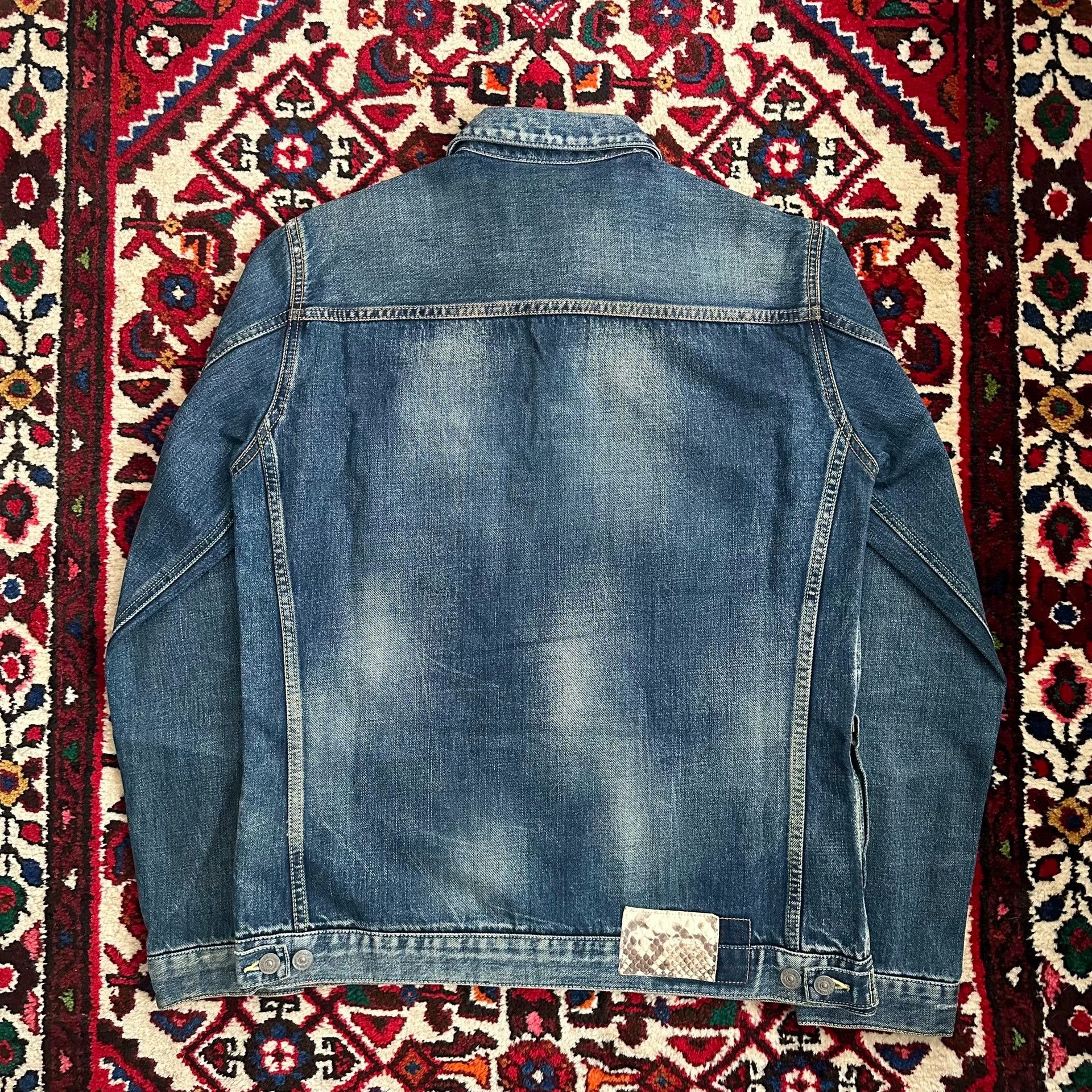 Visvim visvim 101 11aw snake skin ochre 3 denim jacket Size US L / EU 52-54 / 3 - 4 Thumbnail