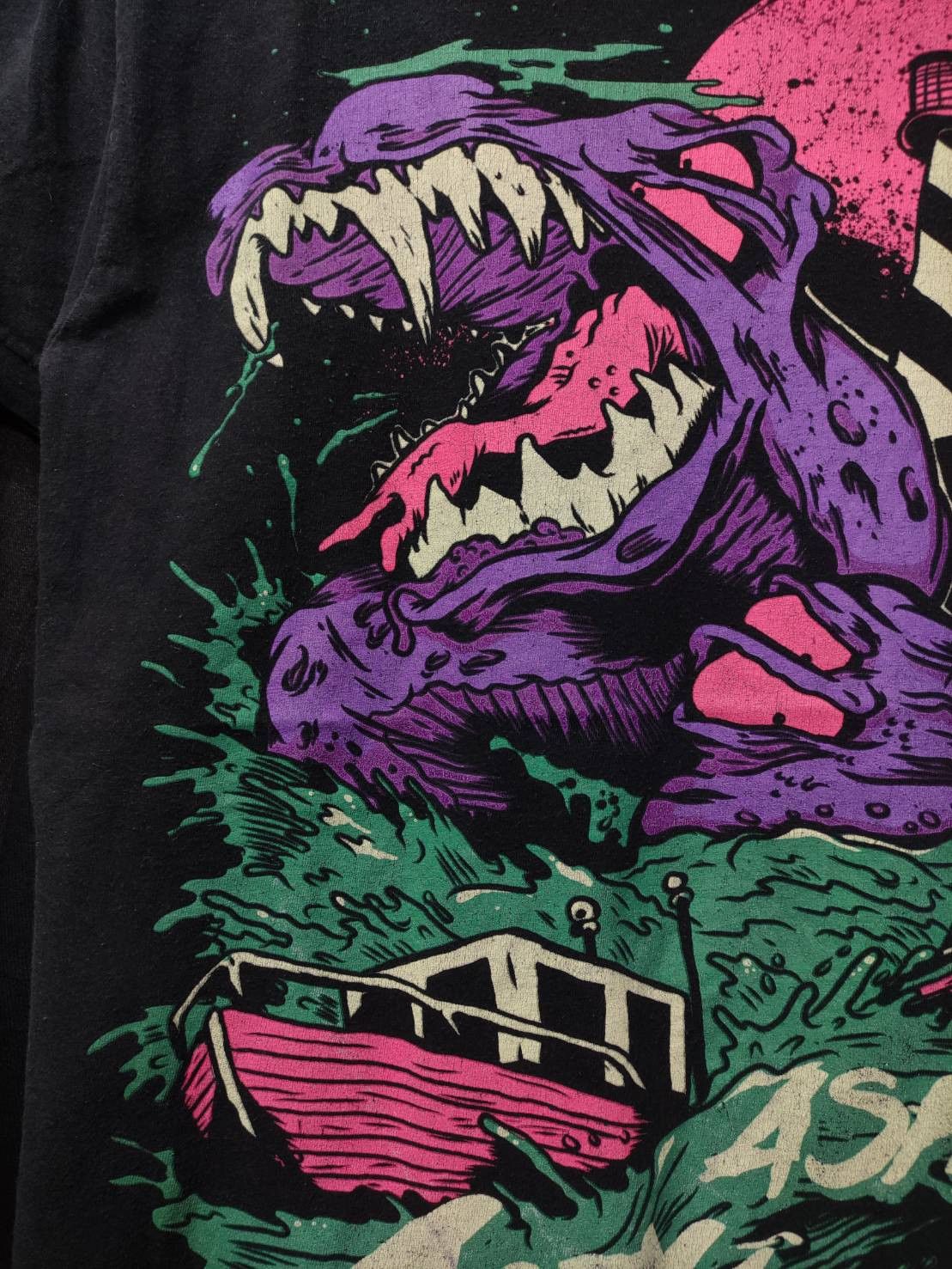 Band Tees Vtg 00's Asking Alexandria " Sea Monsters " T-Shirt Size US L / EU 52-54 / 3 - 3 Thumbnail