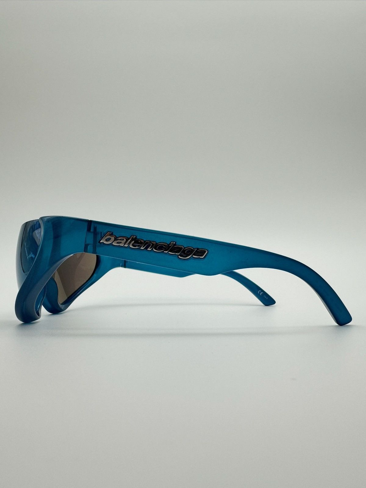 Balenciaga Balenciaga Xpander Cat-Eye Frame Sunglasses - Blue Size ONE SIZE - 4 Thumbnail