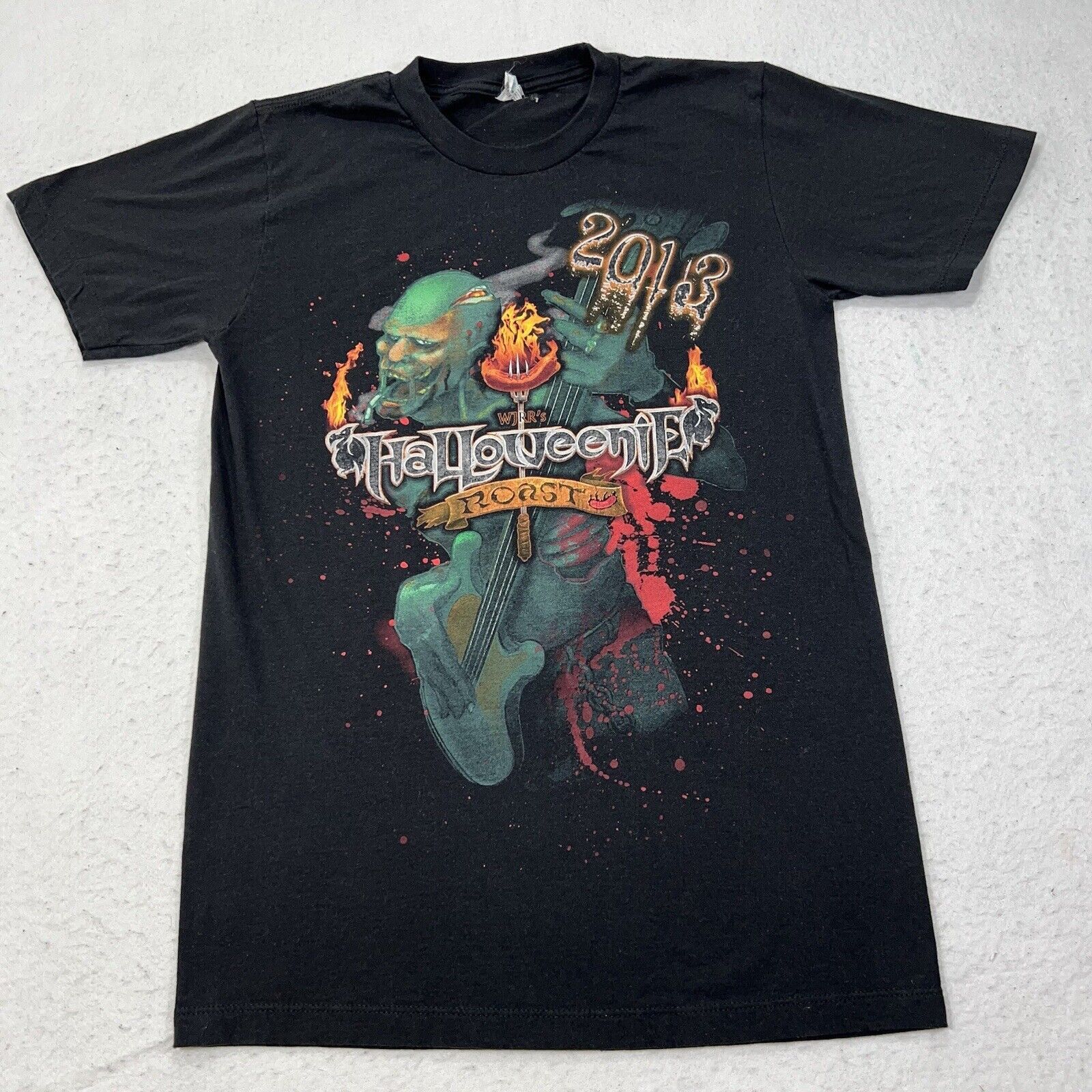 Pacific Legend Halloweenie Roast Metal Rock Radio WJRR Black Graphic Tee Size US S / EU 44-46 / 1 - 4 Thumbnail