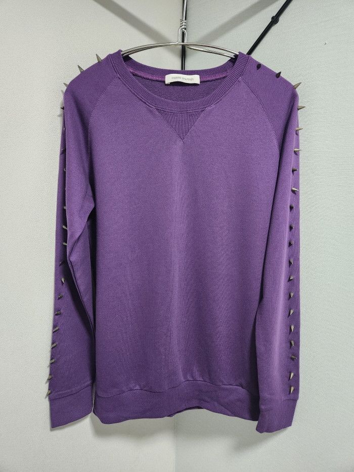 Balmain Pierre Balmain 스터드 스터드 스웨트셔츠 Size XS / US 0-2 / IT 36-38 - 1 Thumbnail