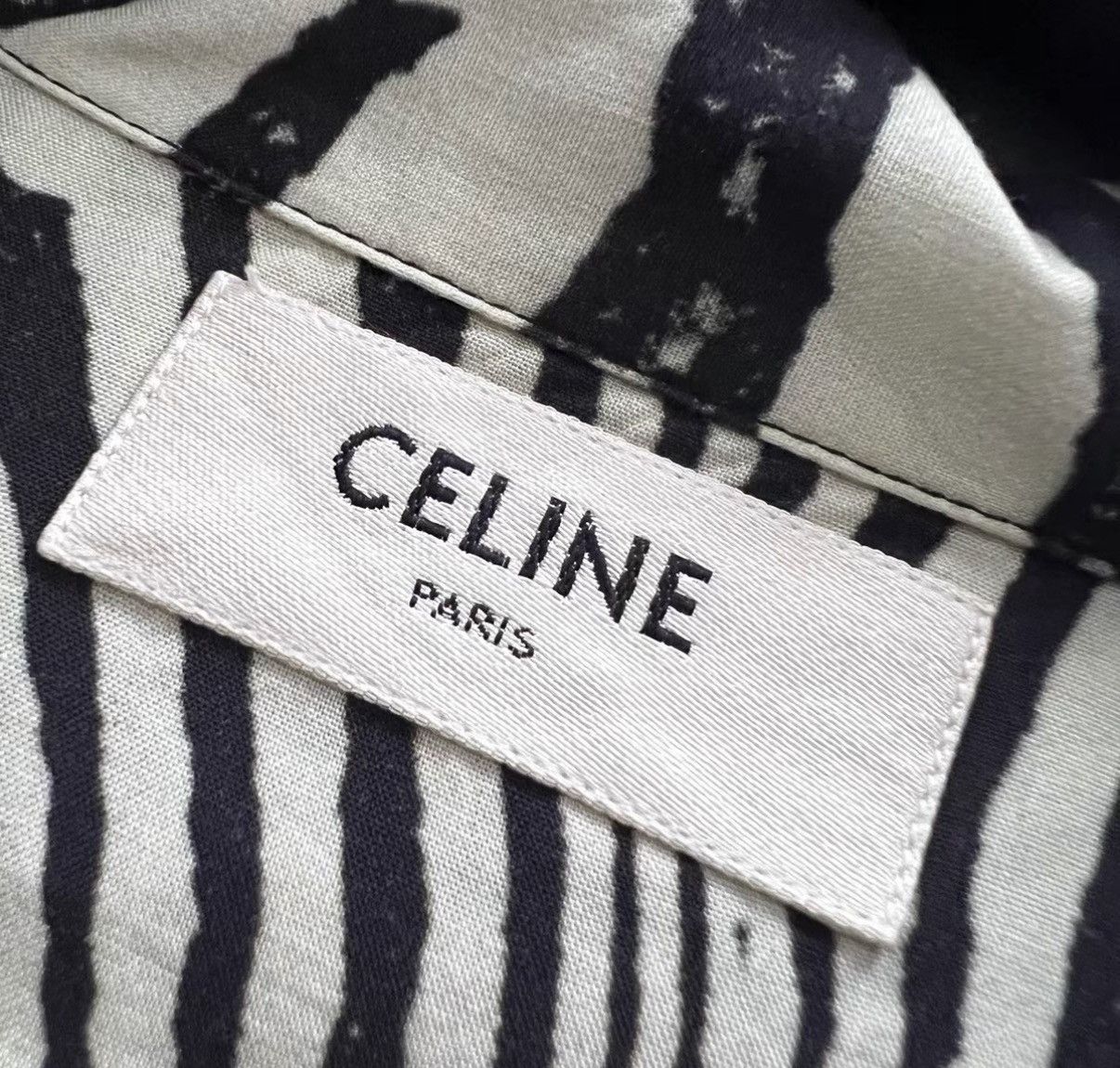 Celine Celine Zebra Print Short Sleeve Shirt J41 Size S / US 4 / IT 40 - 4 Thumbnail