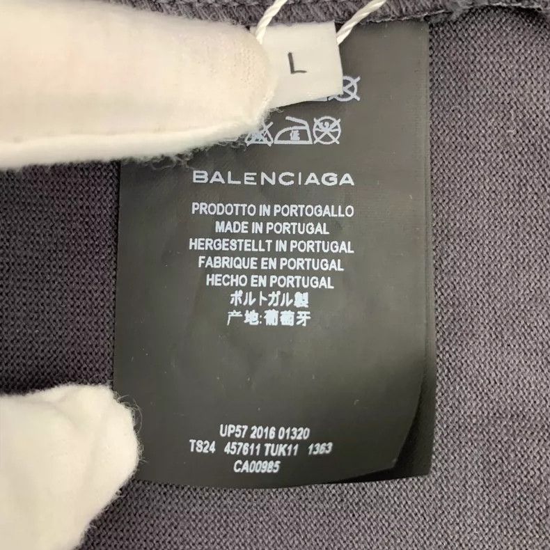 Balenciaga Balenciaga Black cotton crew neck short sleeve T-shirt Size US L / EU 52-54 / 3 - 6 Thumbnail