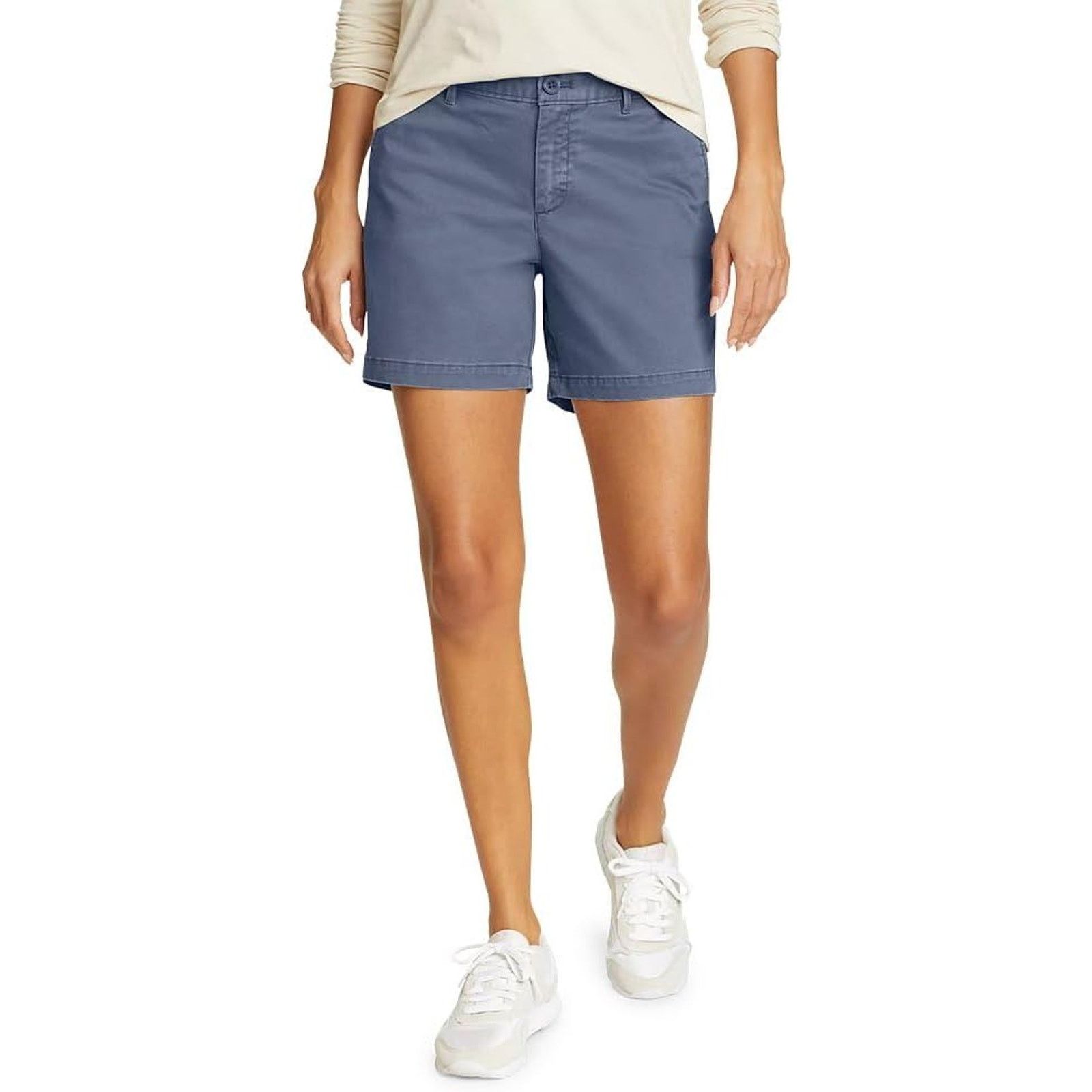 Eddie Bauer New Eddie Bauer Womens Size 14 Blue Willit Midrise Shorts Size 36" / US 14 / IT 50 - 1 Thumbnail