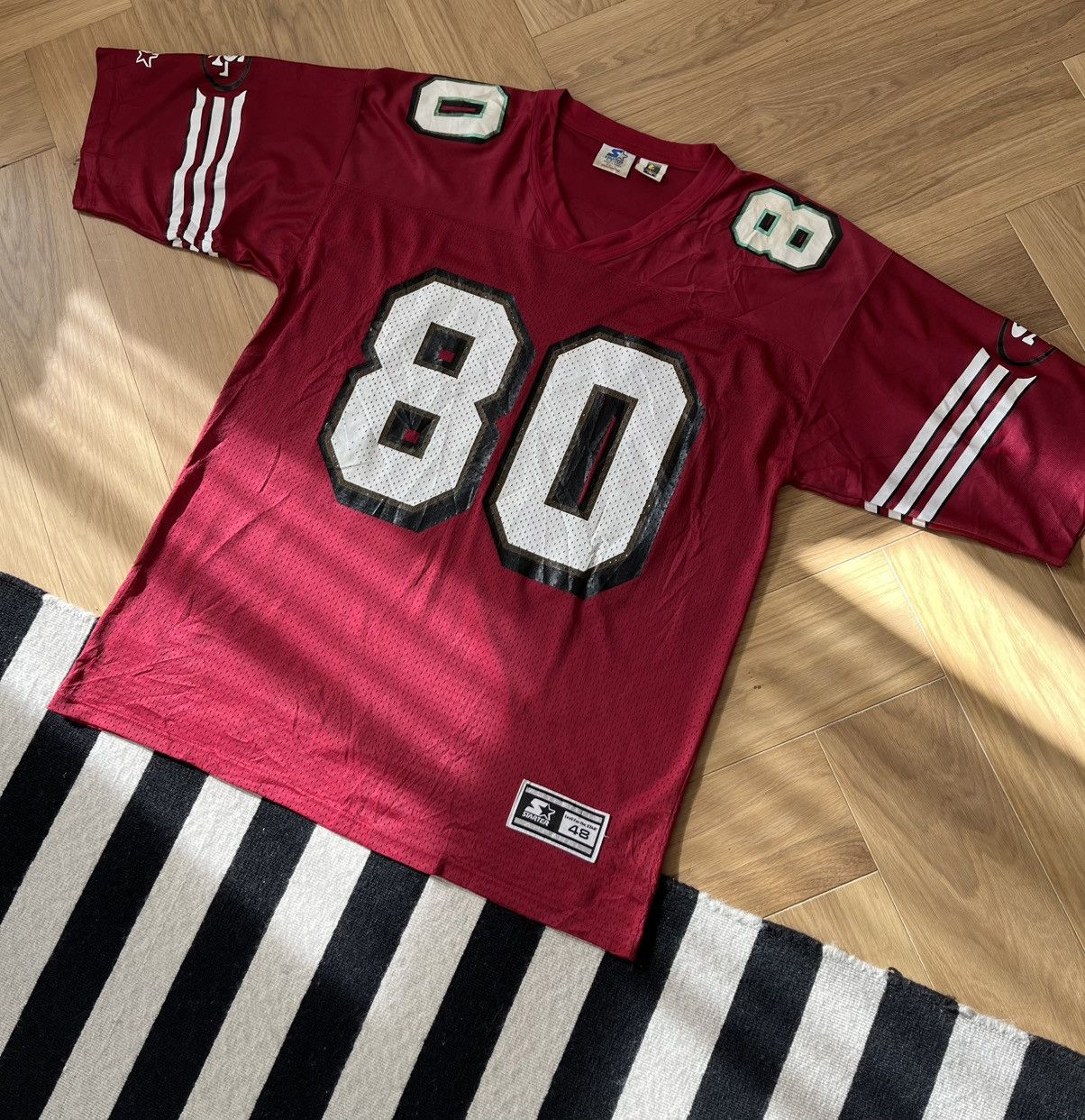 Starter 1995 Jerry Rice San Francisco 49ers Starter Home Jersey Size US L / EU 52-54 / 3 - 7 Thumbnail