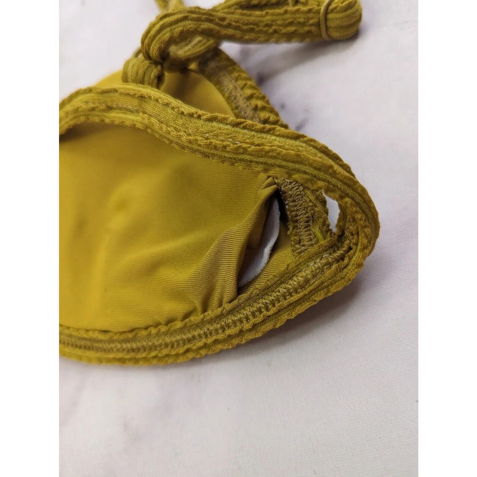 Good American Good American Swim Top Women 1 Small Crinkle Bikini Triangle Size S / US 4 / IT 40 - 10 Thumbnail