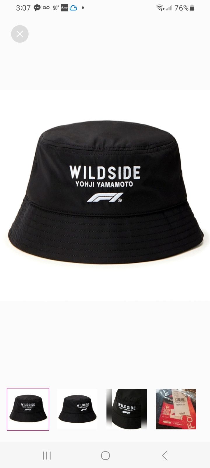 Other Formula 1 x Wildside Yohji Yamamoto Bucket Hat Size 38 - 1 Thumbnail