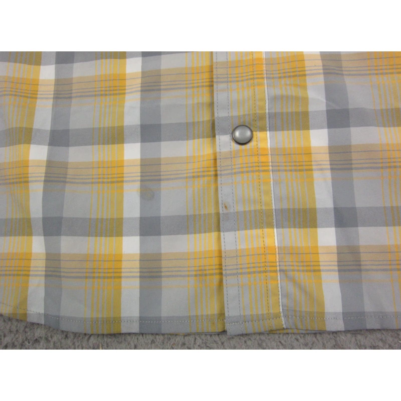 Vintage Simms Shirt Adult Large Yellow Plaid Western Snap Up Cowboy Mens Casual Rodeo Size US L / EU 52-54 / 3 - 6 Thumbnail