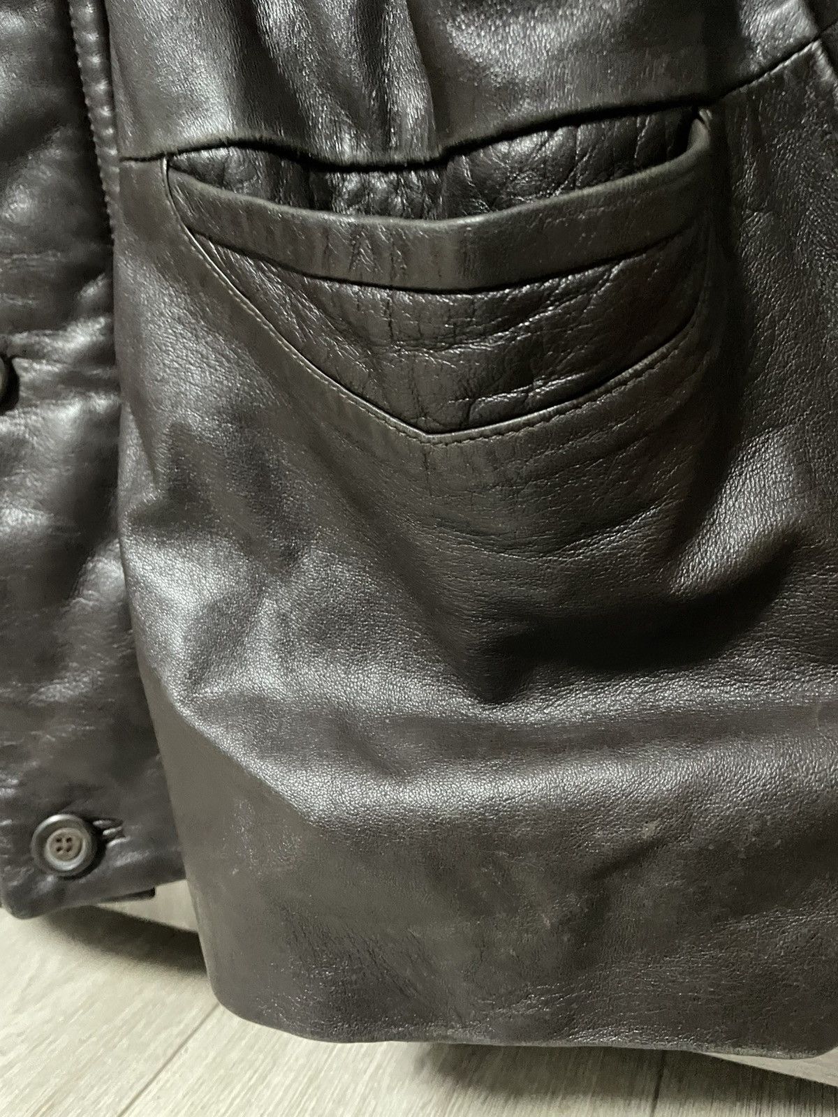 Vera Pelle × Vintage Vintage 90s Italian Vera Pelle Leather Jacket Old Money Euro Size US L / EU 52-54 / 3 - 11 Thumbnail