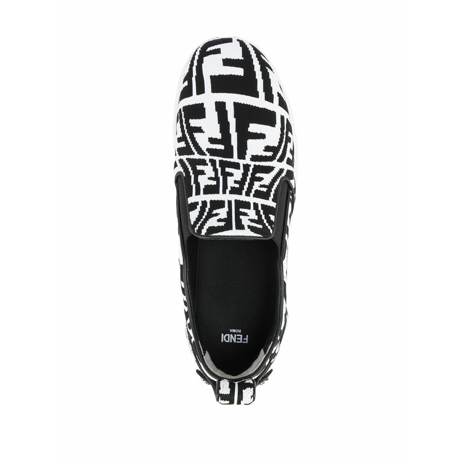 Fendi Fendi Vertigo Black Low Top Trainer Slip On Sneaker 37.5 Size US 7.5 / IT 37.5 - 6 Thumbnail
