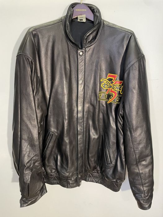 Disney Limited Edition Disney 75th Leather Jacket | Grailed