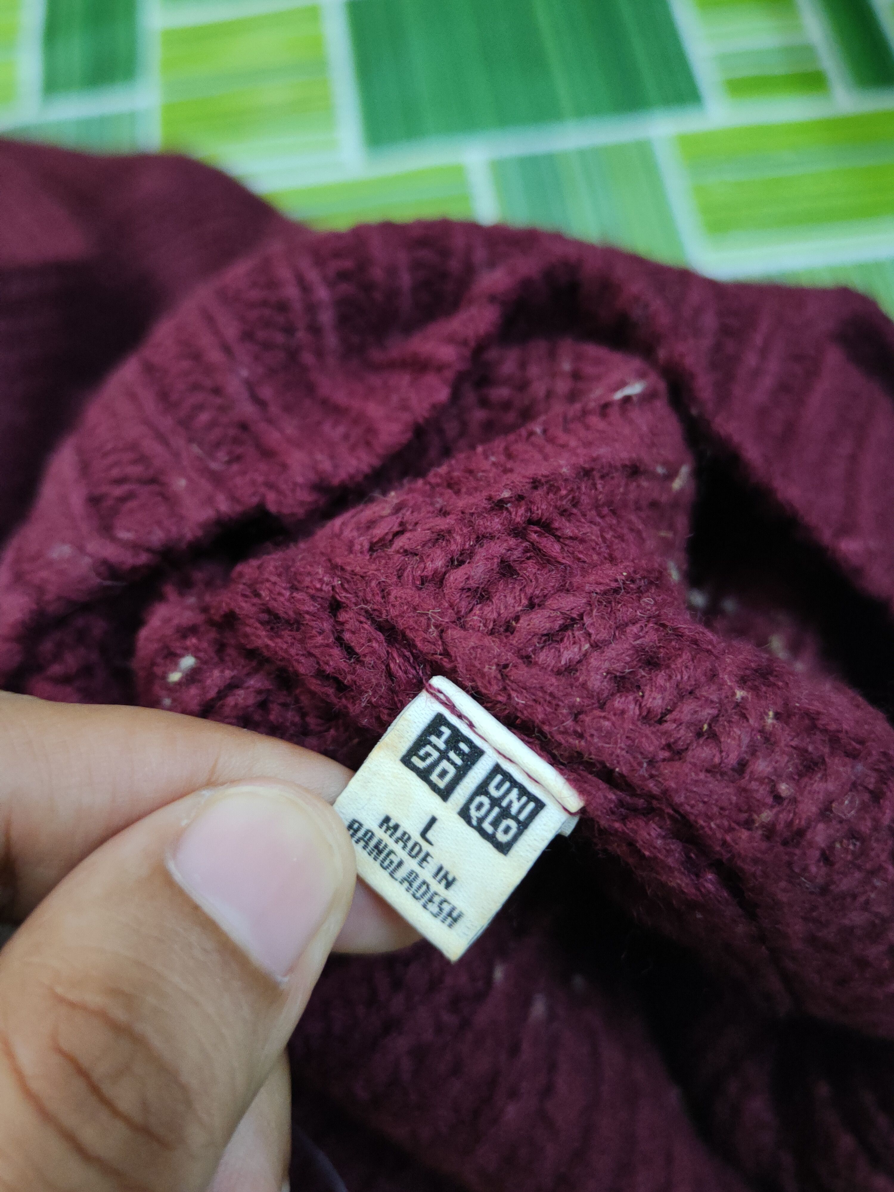 Homespun Knitwear × Japanese Brand × Vintage Uniqlo Maroon Knitwear Sweatshirts #W1249 Size US L / EU 52-54 / 3 - 12 Thumbnail