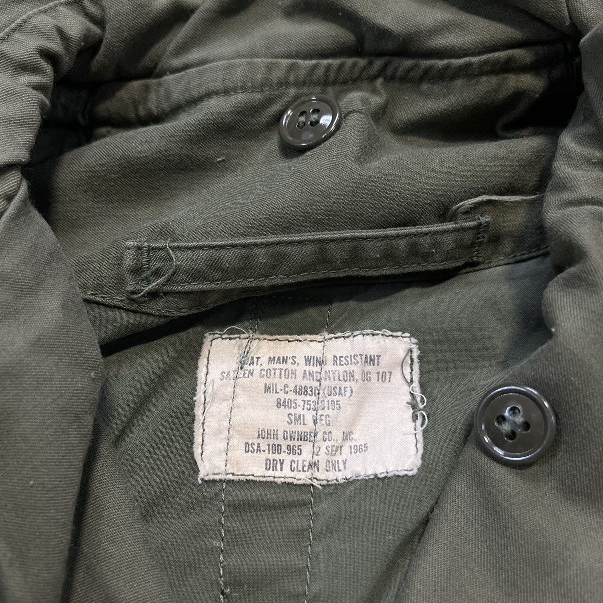 Vintage Vintage 60s Air Force Military Jacket OG 107 M-65 Utility Size US S / EU 44-46 / 1 - 11 Thumbnail