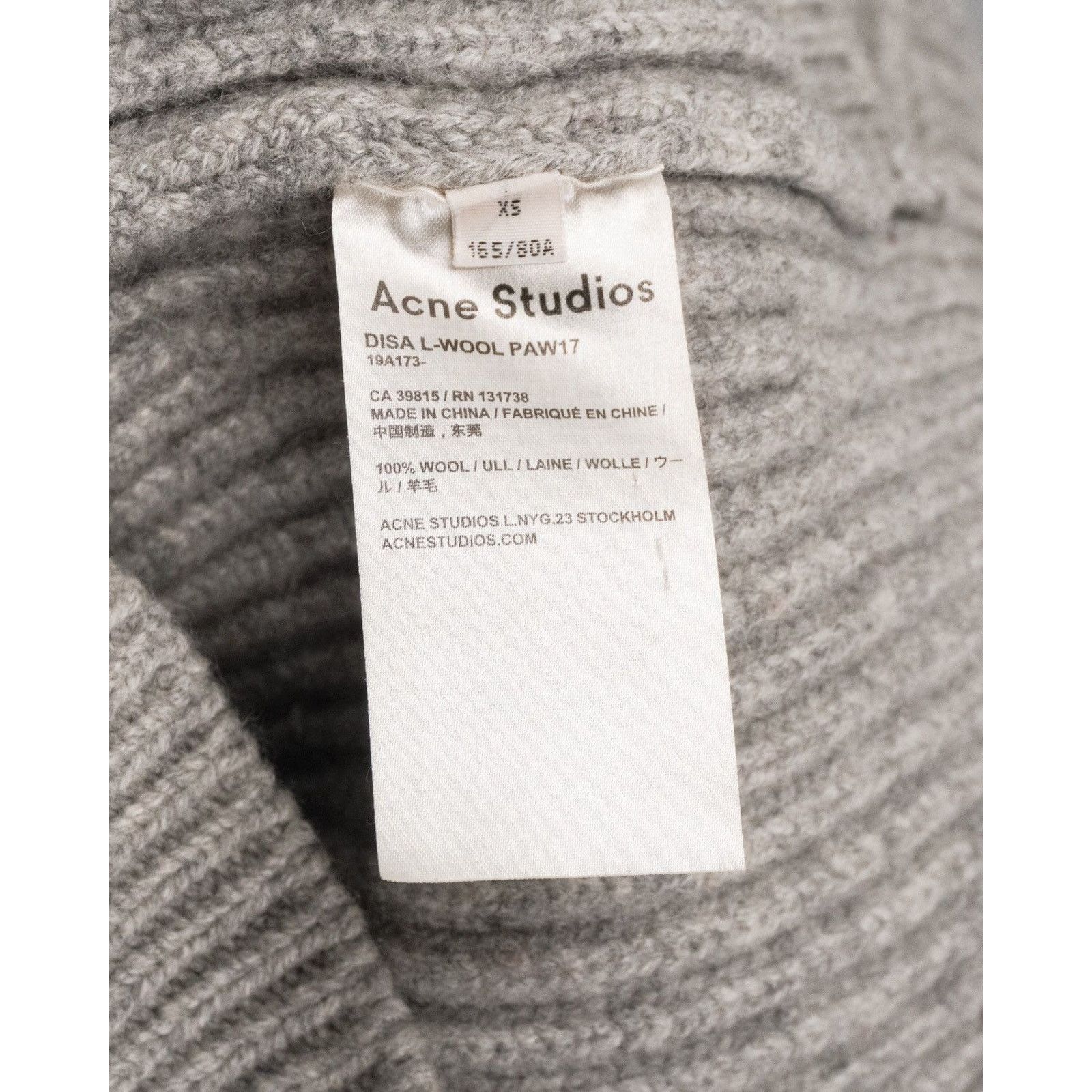 Acne Studios Acne studios grey oversized knit wool turtleneck sweater Size XS / US 0-2 / IT 36-38 - 10 Thumbnail