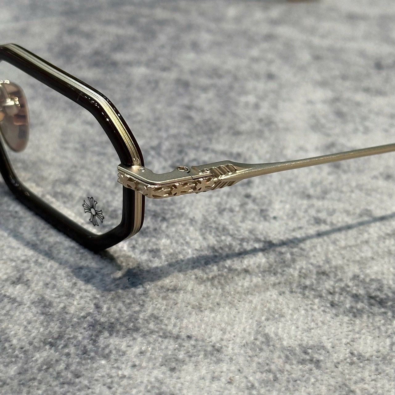 Chrome Hearts CHROME HEARTS STYLIDA CLASSIC BROWN/MATTE GOLD PLATED Size ONE SIZE - 3 Thumbnail