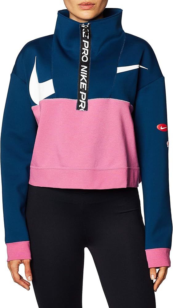 Nike Nike Pro Get Fit Women's Fleece 1/2-zip Jacket Size S / US 4 / IT 40 - 1 Thumbnail