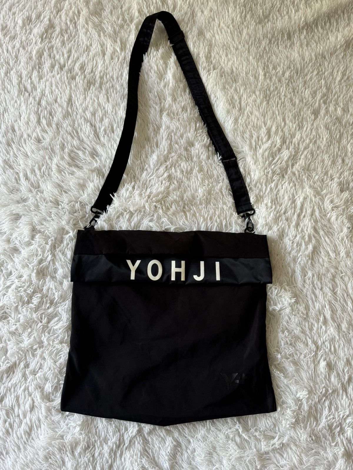 Y-3 × Yohji Yamamoto Y-3 OVERSIZED CRAZY BLACK NYLON TOTE BAG Size ONE SIZE - 2 Thumbnail