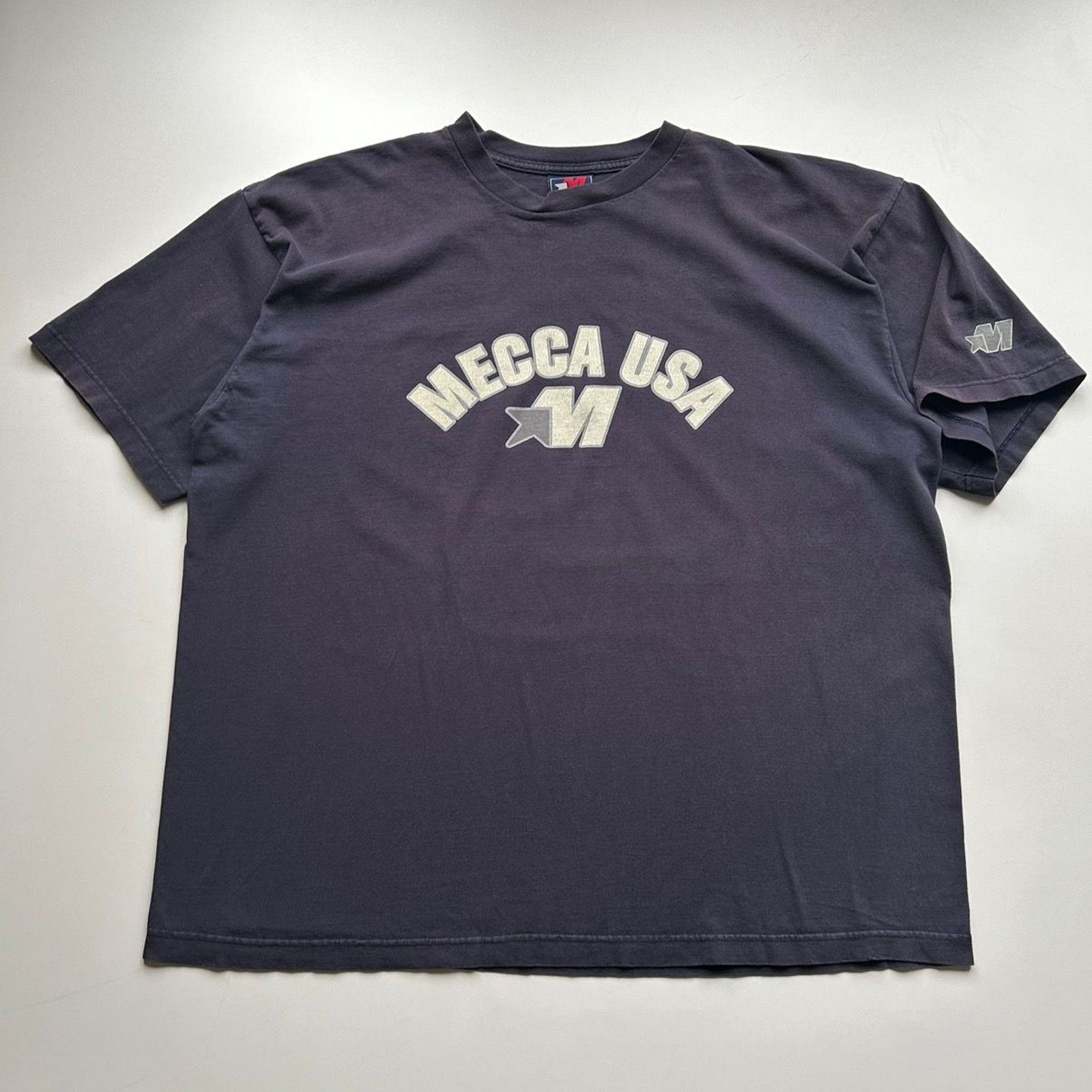 Vintage 90s 2000s Mecca USA Spell Out Graphic T Shirt XXL