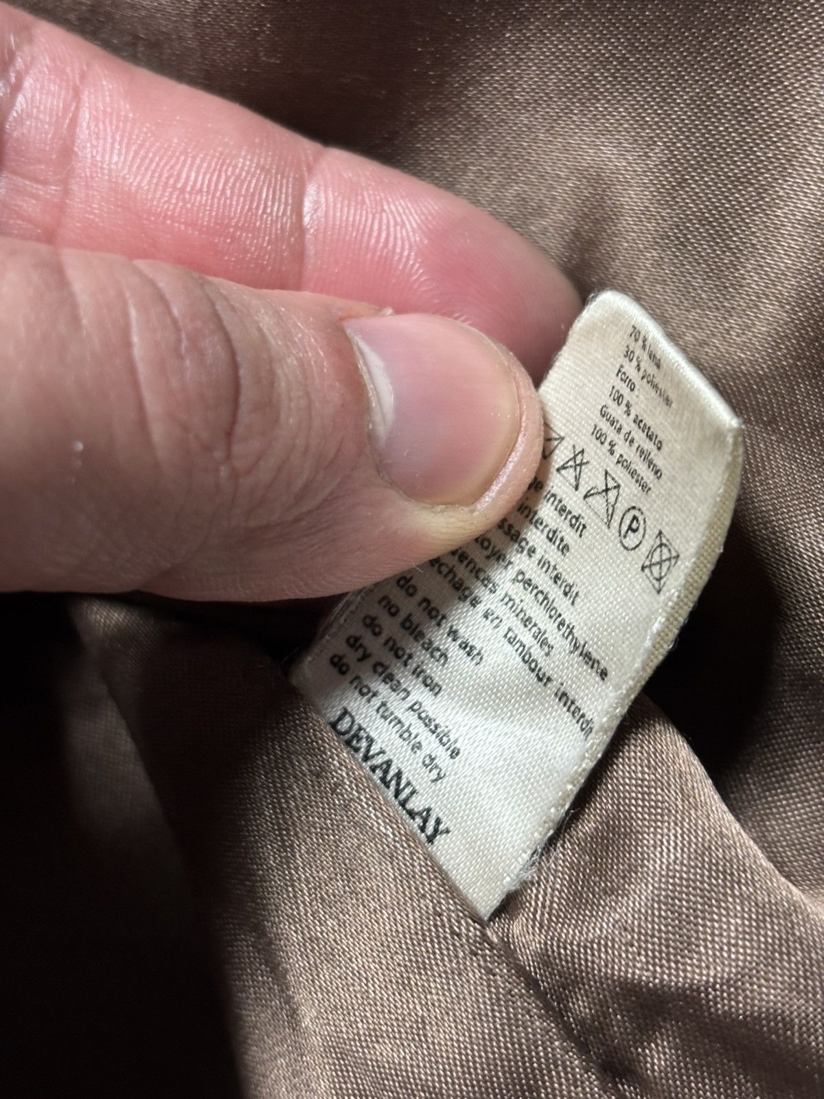 Lacoste Vintage Lacoste Brown Wool Jacket Size US XL / EU 56 / 4 - 14 Thumbnail