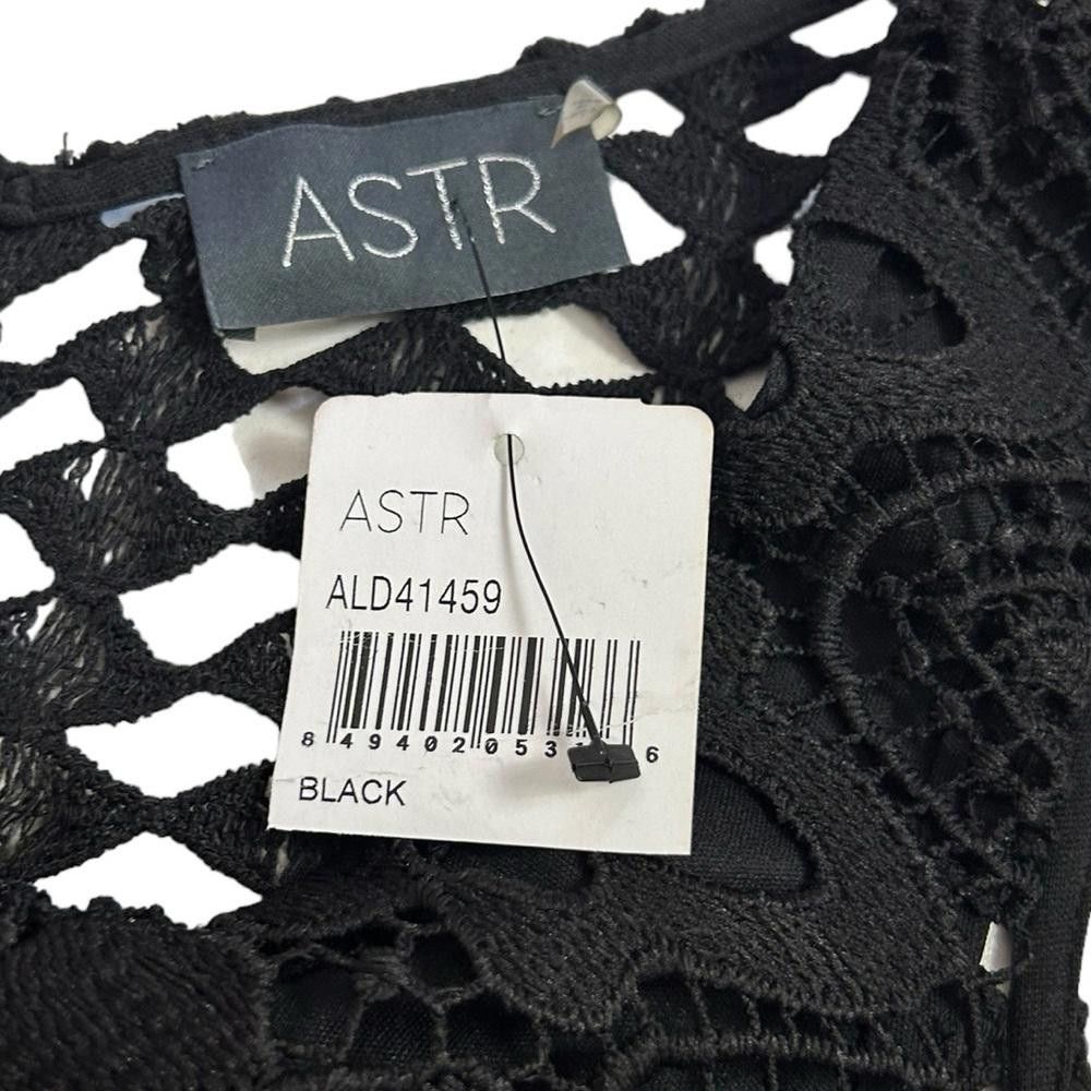 Other Astr l NWT Black Lace Floral Mini Dress Small Size S / US 4 / IT 40 - 4 Thumbnail