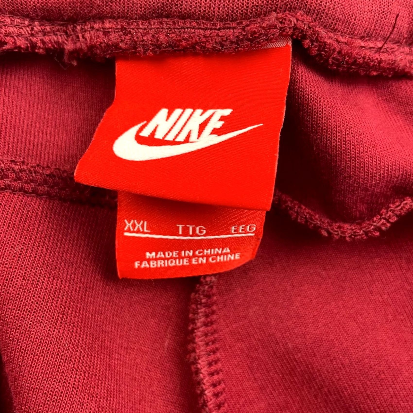Nike Nike Men's Jogger Pants Red 2XL Drawstring Stretch Waist Tech Size US 39 - 4 Thumbnail